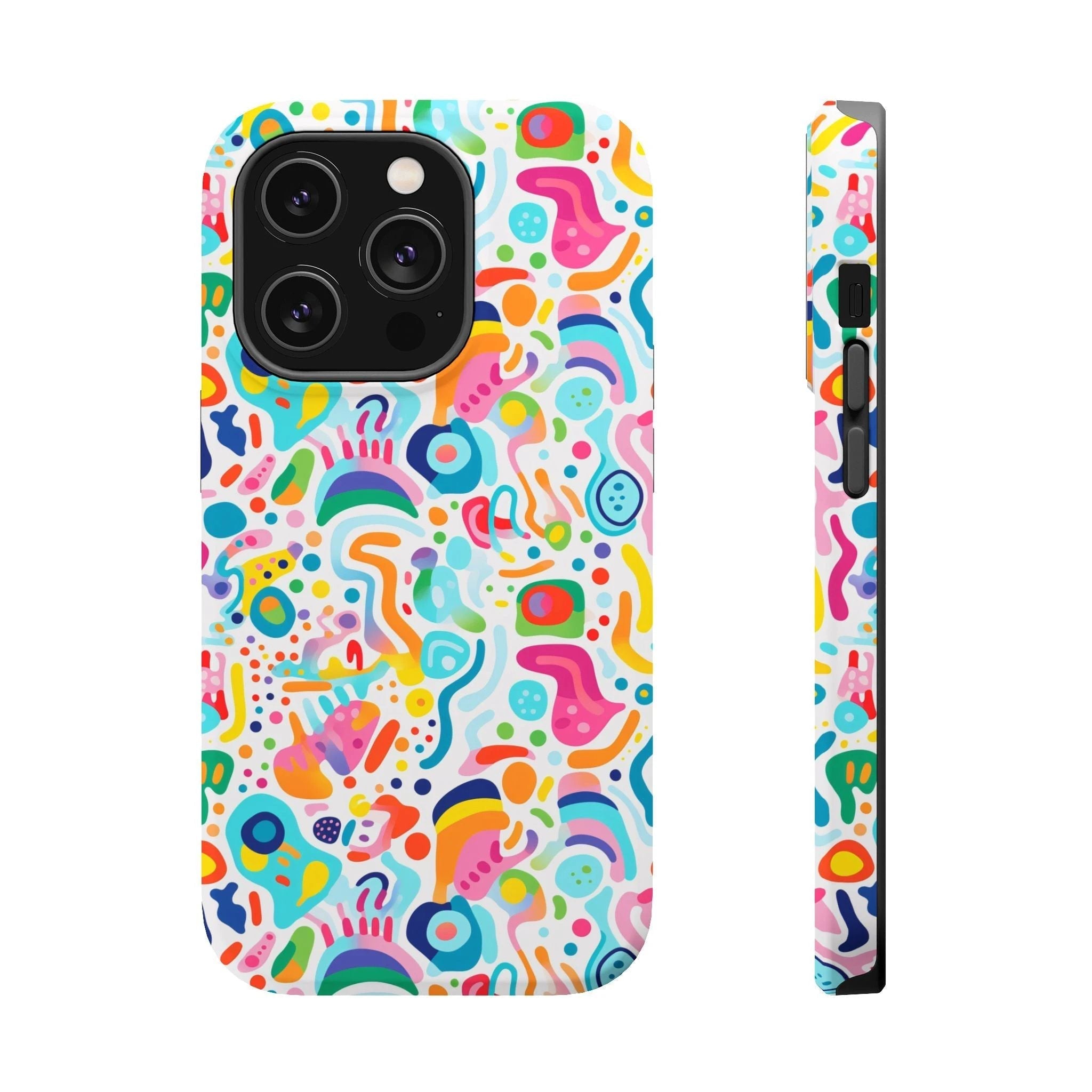 Bespattered Facade Rainbow Doodles MagSafe Tough Case by Bespattered Facade