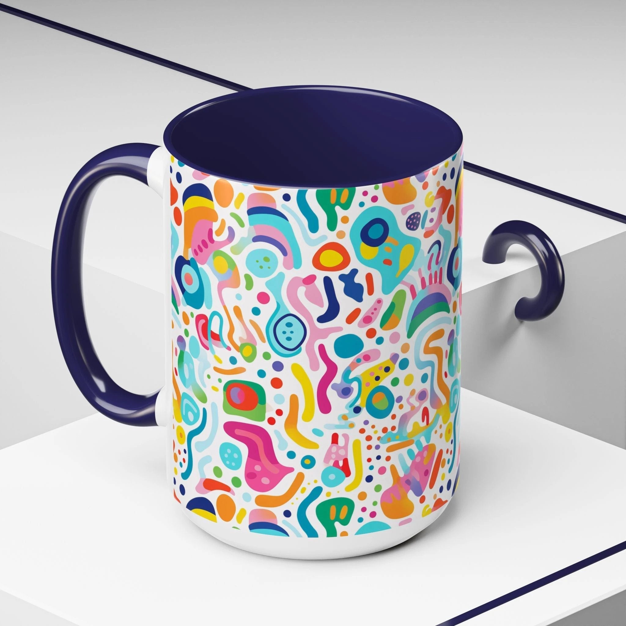 Bespattered Facade Rainbow Doodles Mug | Eight Colors | 11oz or 15oz by Bespattered Facade