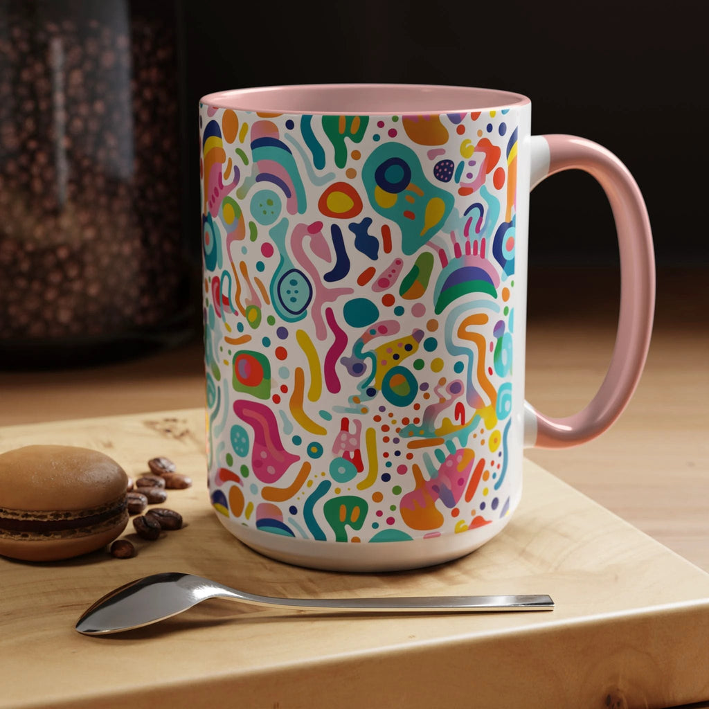Bespattered Facade Rainbow Doodles Mug | Eight Colors | 11oz or 15oz by Bespattered Facade