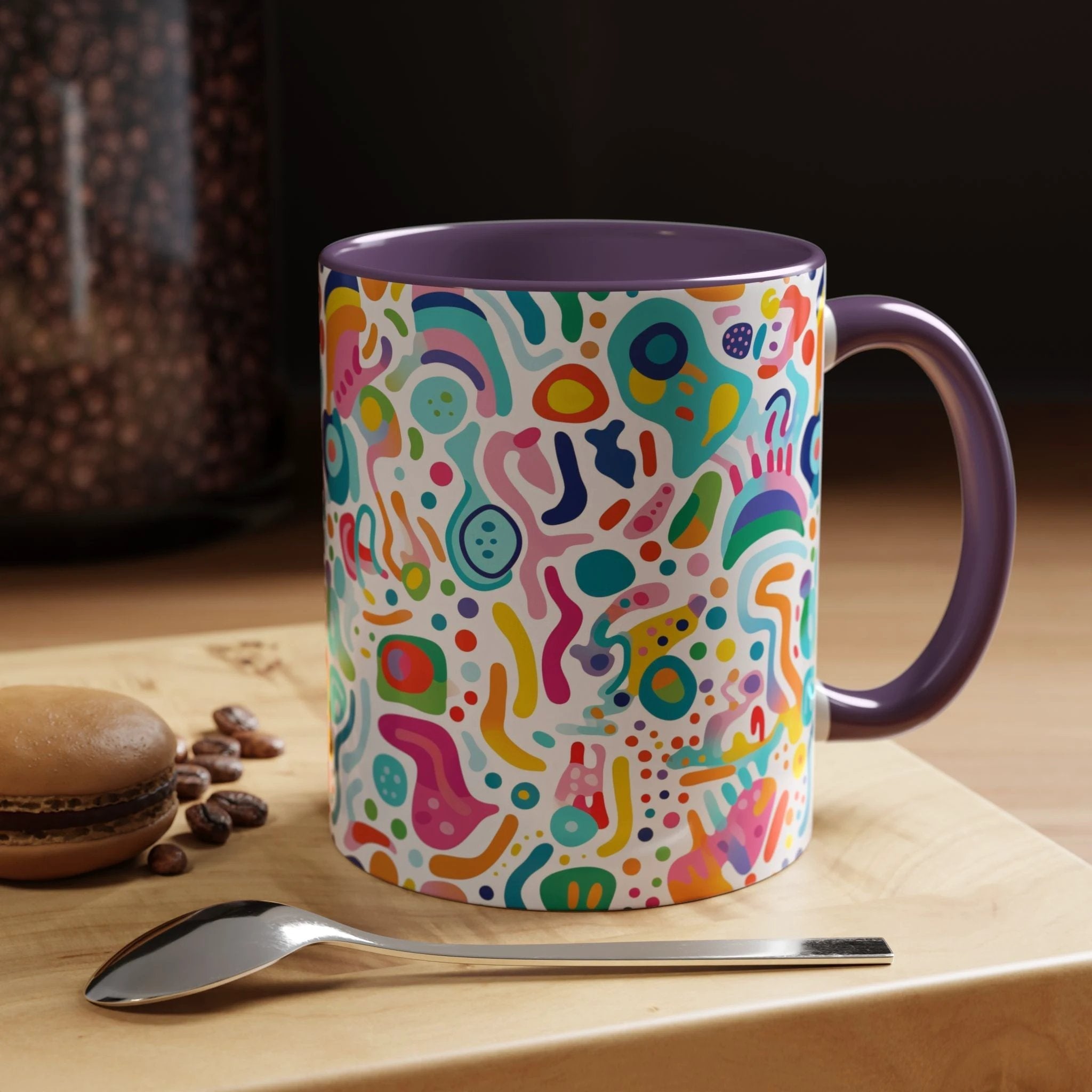 Bespattered Facade Rainbow Doodles Mug | Eight Colors | 11oz or 15oz by Bespattered Facade