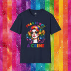 Bespattered Facade Rainbow Drag Is Not a Crime Diva Unisex Softstyle T-Shirt by Bespattered Facade