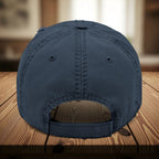 Bespattered Facade "Rainbow Is the New Black" Colorful Embroidered Distressed Dad Hat by Bespattered Facade