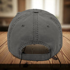 Bespattered Facade "Rainbow Is the New Black" Colorful Embroidered Distressed Dad Hat by Bespattered Facade