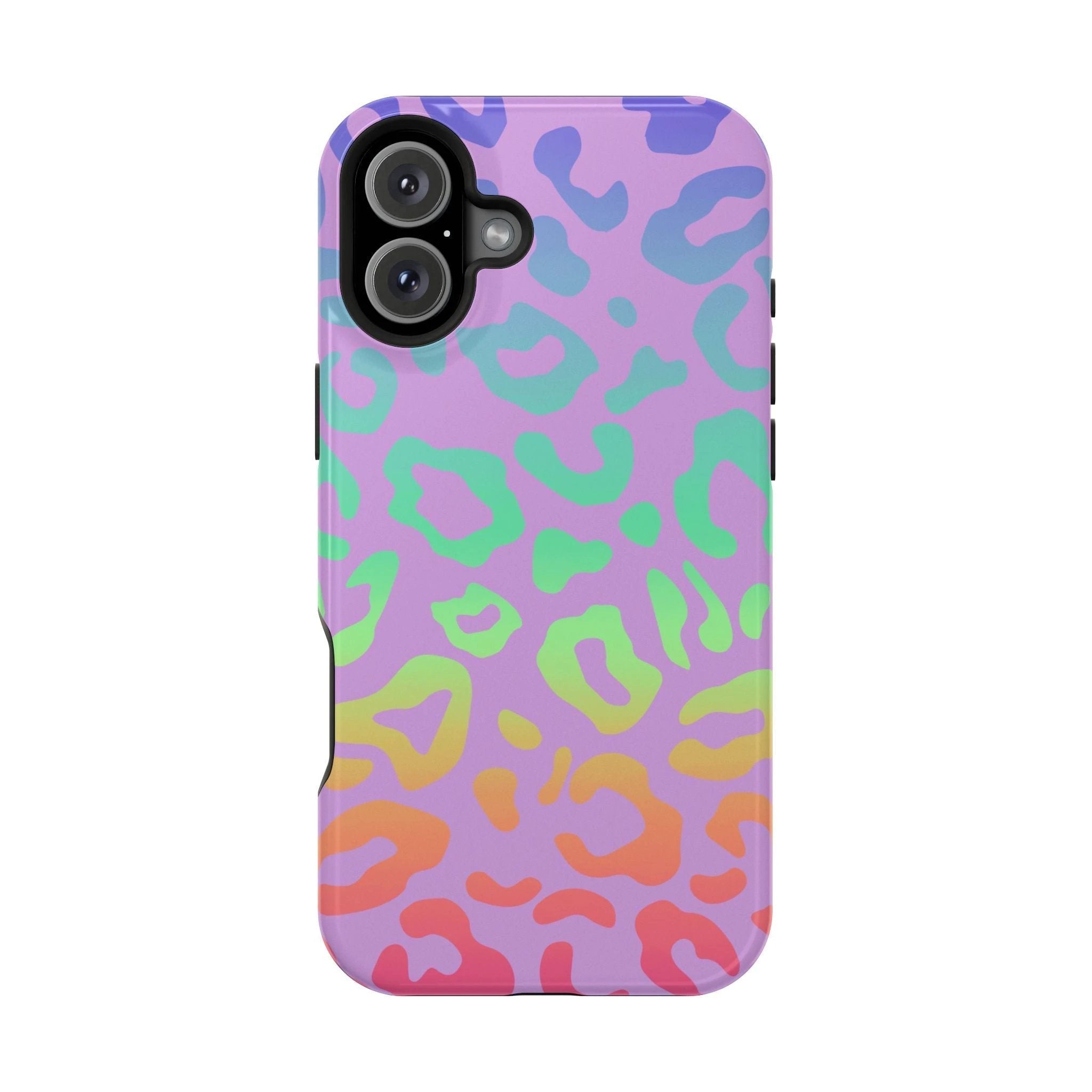 Bespattered Facade Rainbow Leopard Impact-Resistant Case by Bespattered Facade