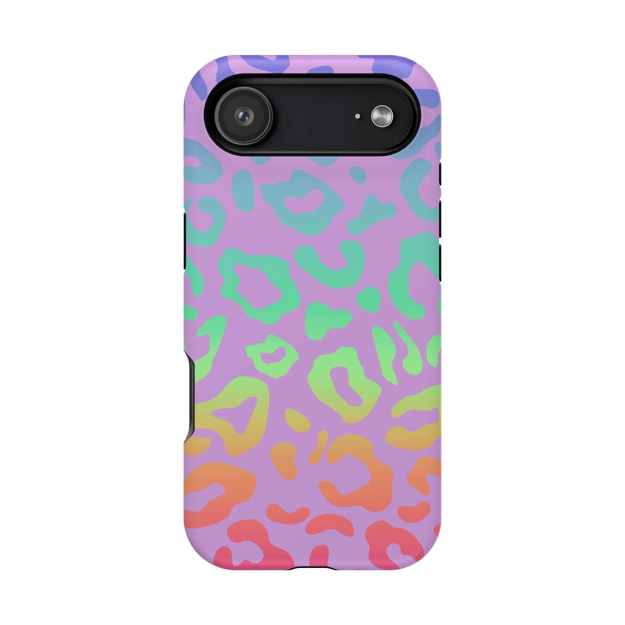Bespattered Facade Rainbow Leopard Impact-Resistant Case by Bespattered Facade