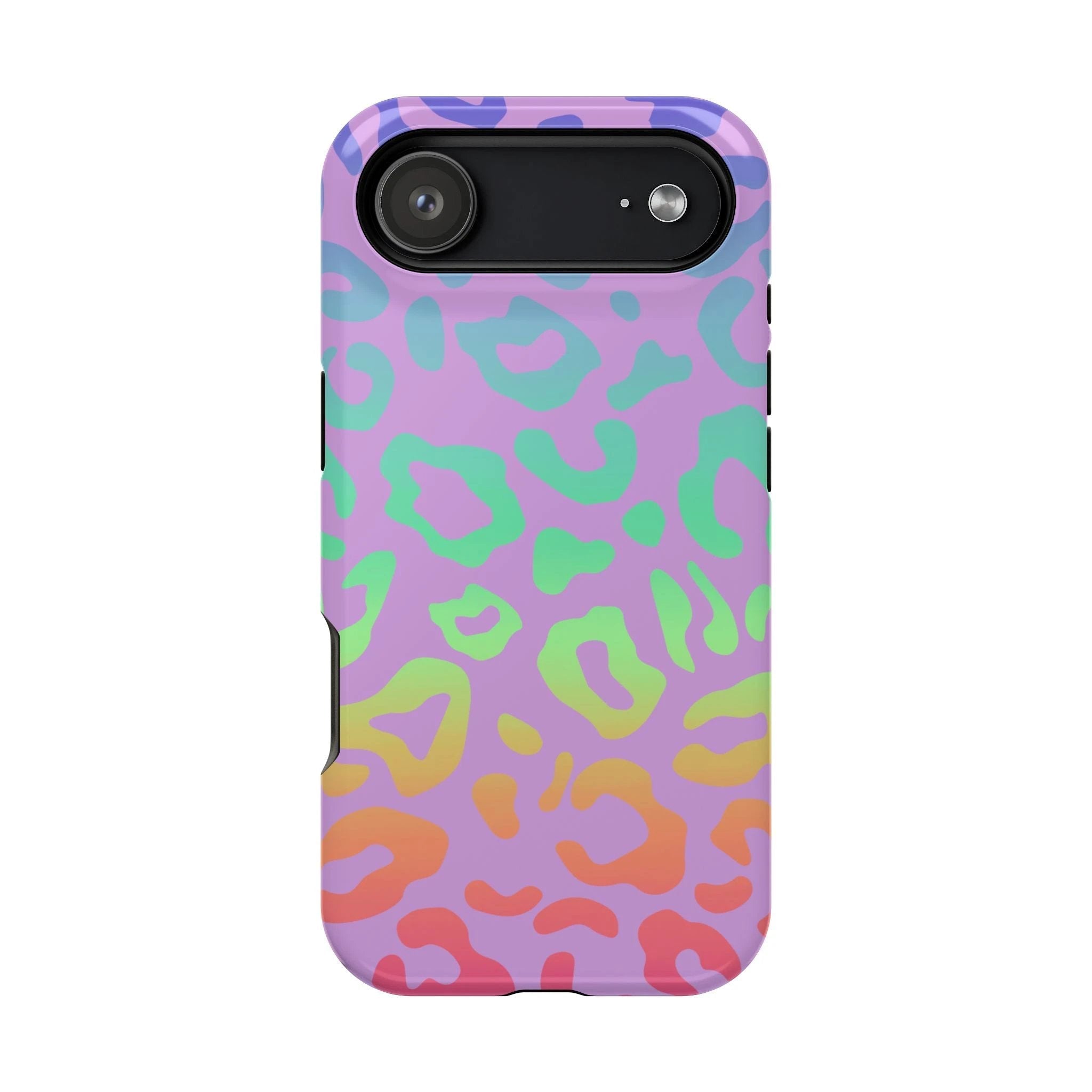 Bespattered Facade Rainbow Leopard Impact-Resistant Case by Bespattered Facade