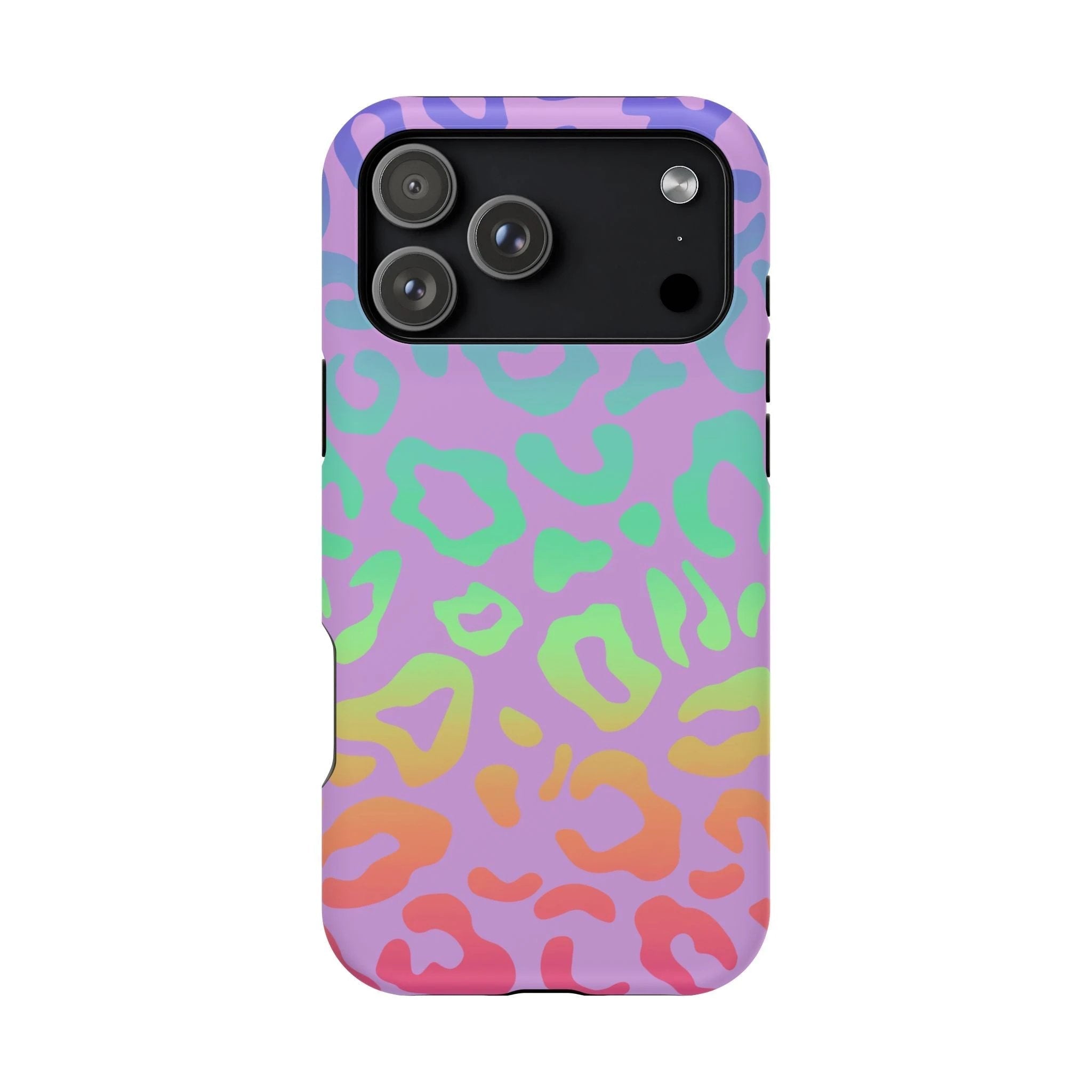 Bespattered Facade Rainbow Leopard Impact-Resistant Case by Bespattered Facade