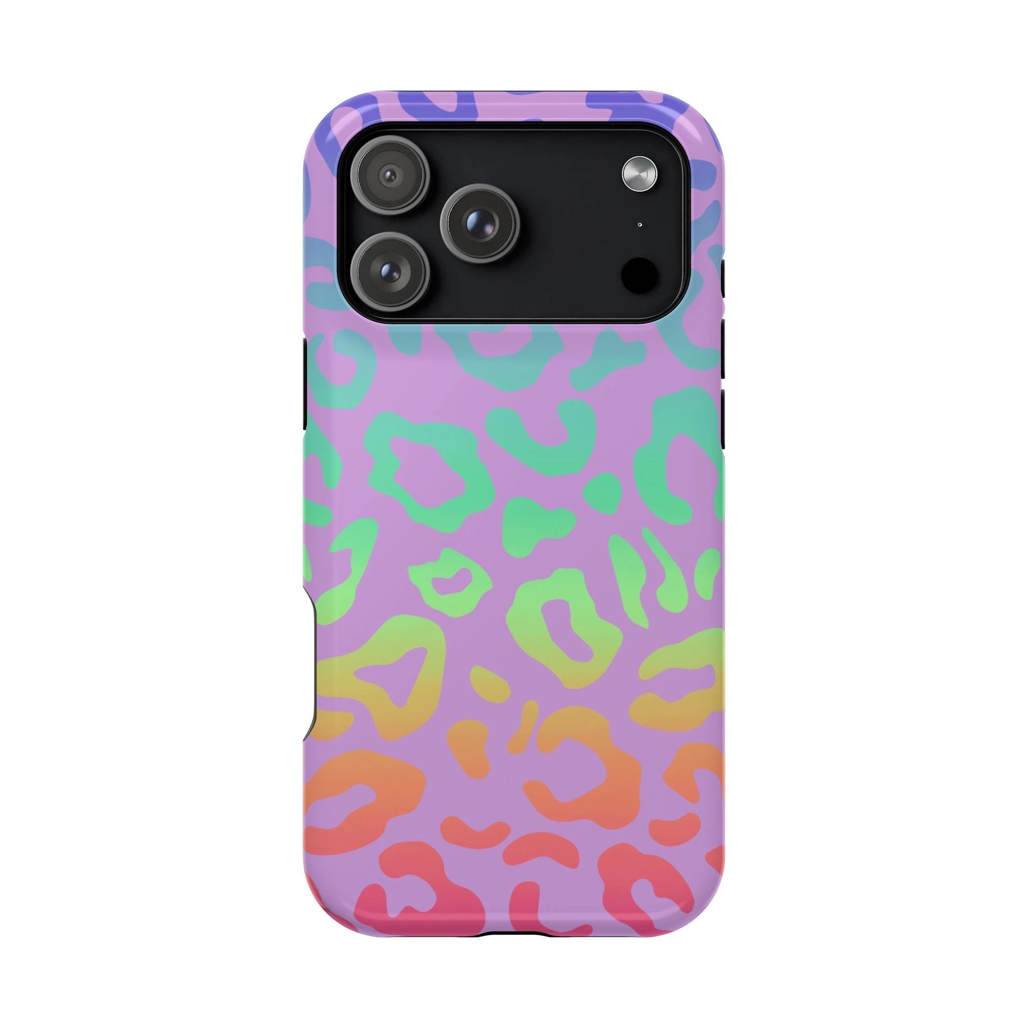 Bespattered Facade Rainbow Leopard Impact-Resistant Case by Bespattered Facade