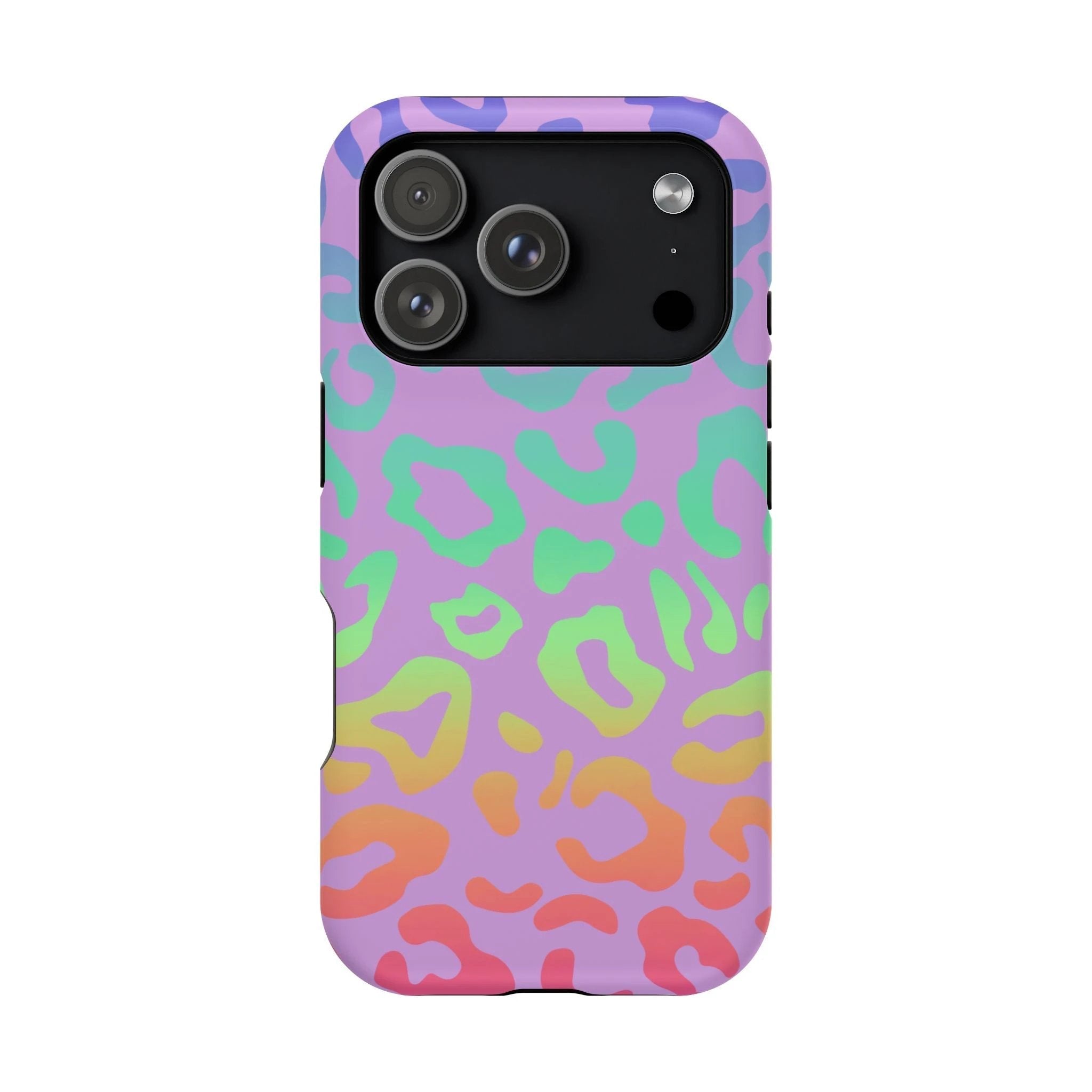 Bespattered Facade Rainbow Leopard Impact-Resistant Case by Bespattered Facade