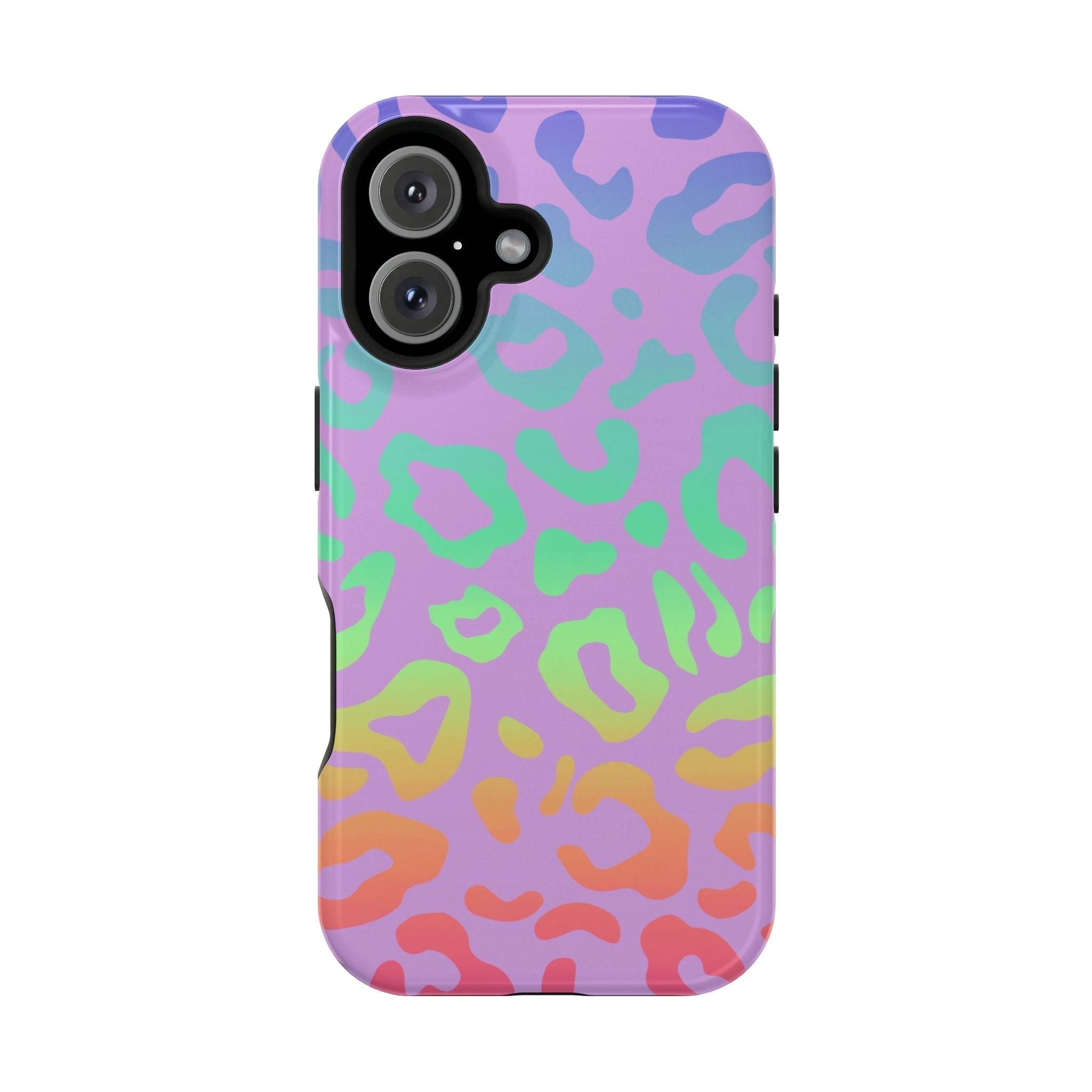 Bespattered Facade Rainbow Leopard Impact-Resistant Case by Bespattered Facade