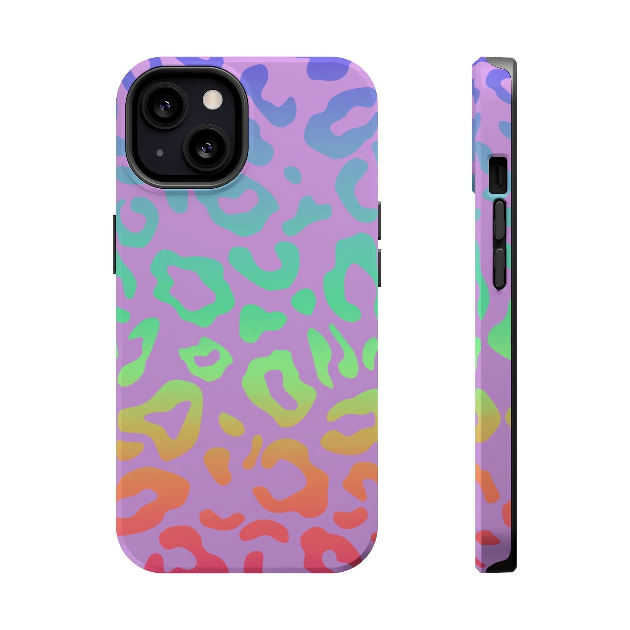 Bespattered Facade Rainbow Leopard MagSafe Tough Case by Bespattered Facade