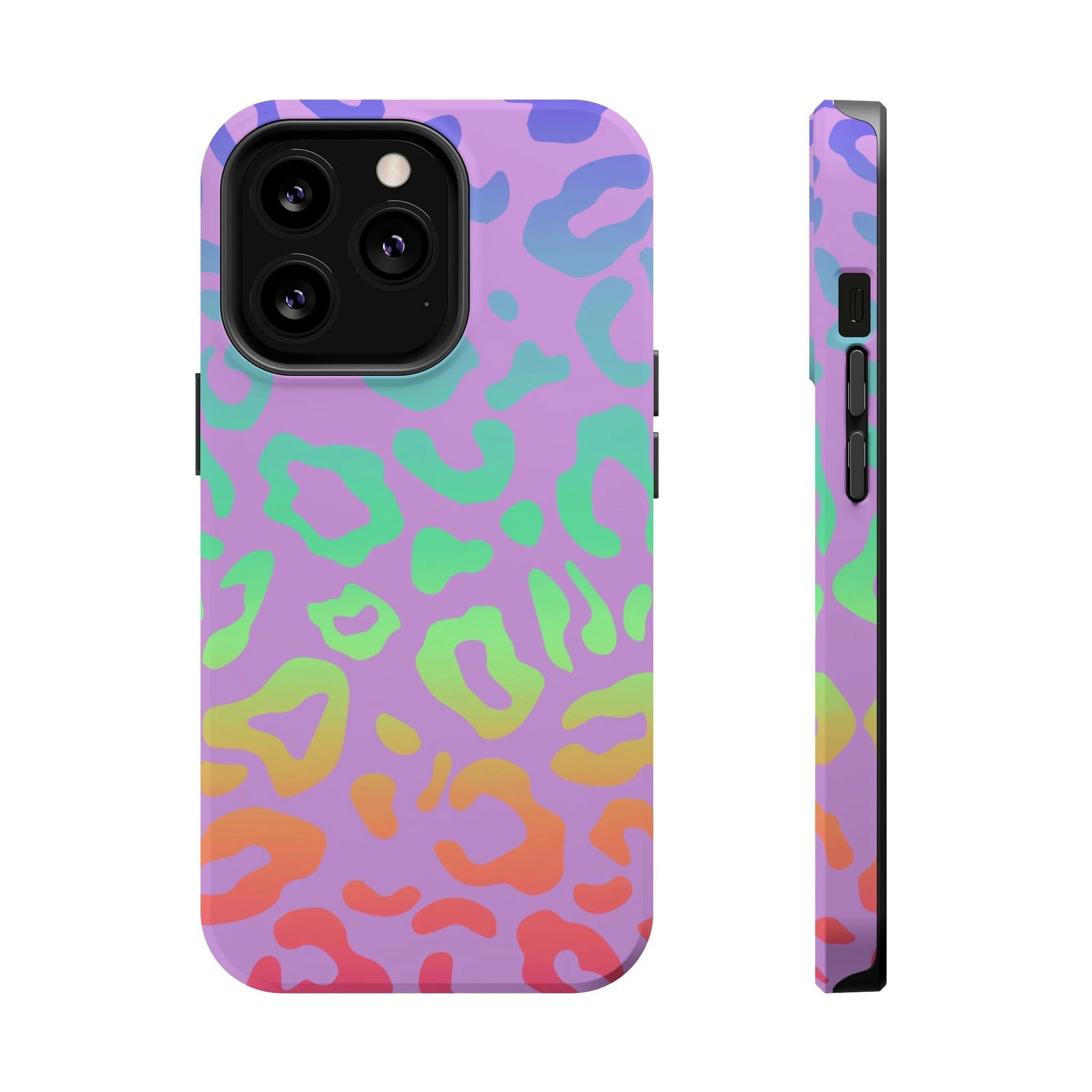 Bespattered Facade Rainbow Leopard MagSafe Tough Case by Bespattered Facade