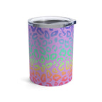 Bespattered Facade Rainbow Leopard Tumbler 10oz by Bespattered Facade