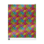 Bespattered Facade Rainbow Leopard Wrapping Paper | Three Sizes | Glossy or Matte by Bespattered Facade