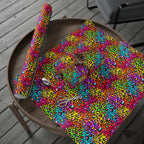 Bespattered Facade Rainbow Leopard Wrapping Paper | Three Sizes | Glossy or Matte by Bespattered Facade