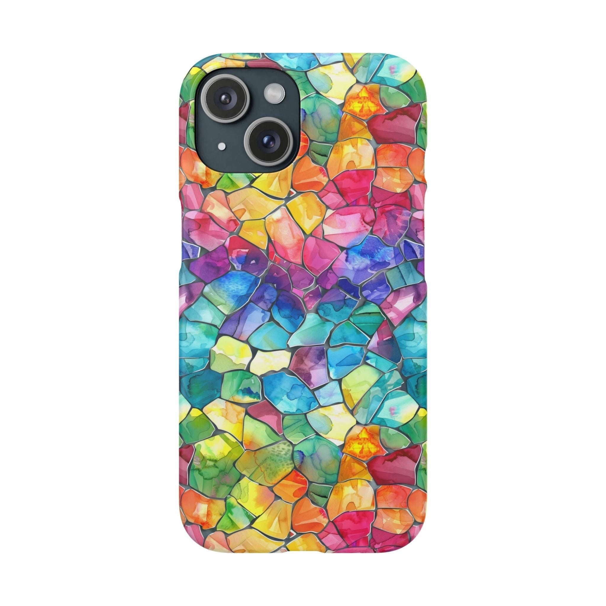 Bespattered Facade Rainbow Mosaic Snap Case by Bespattered Facade