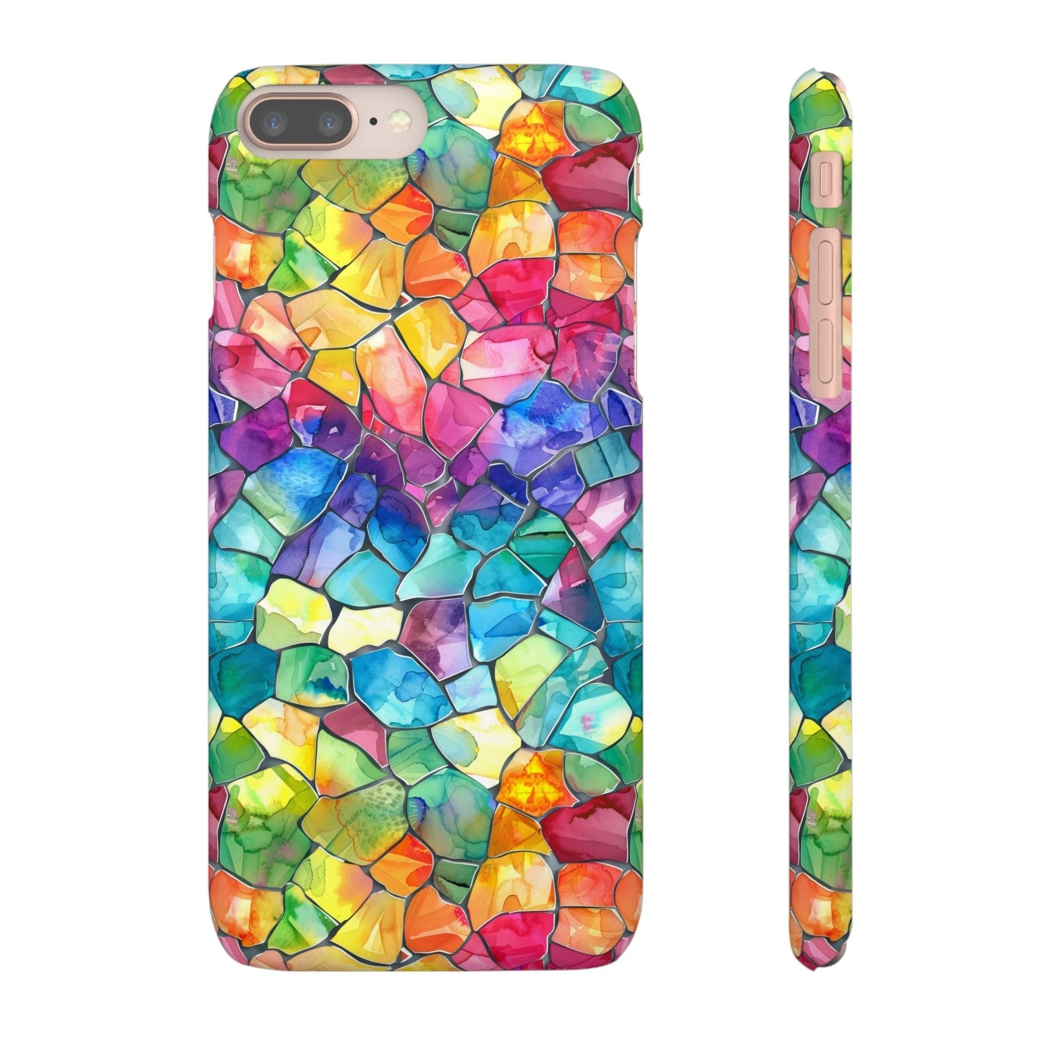 Bespattered Facade Rainbow Mosaic Snap Case by Bespattered Facade