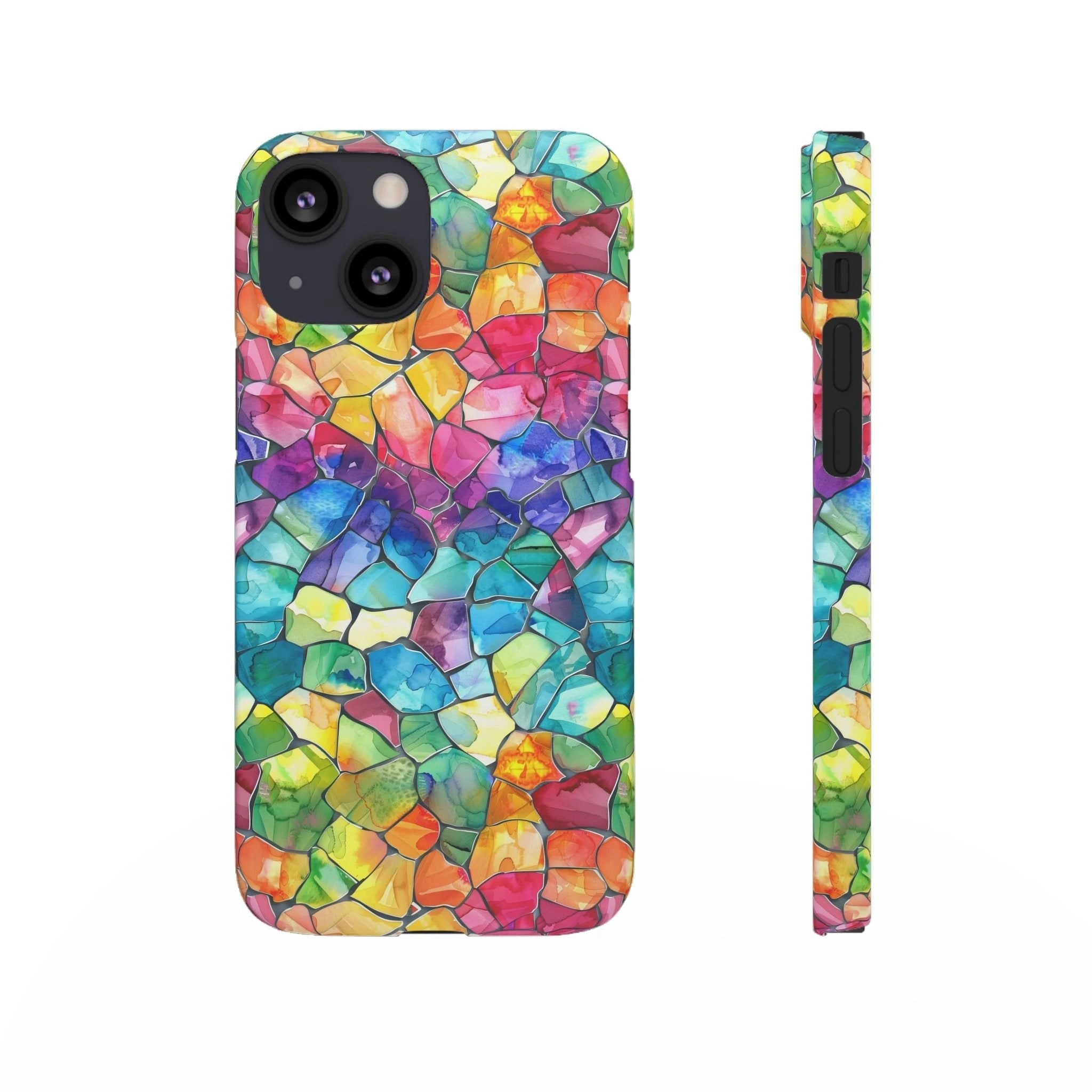 Bespattered Facade Rainbow Mosaic Snap Case by Bespattered Facade