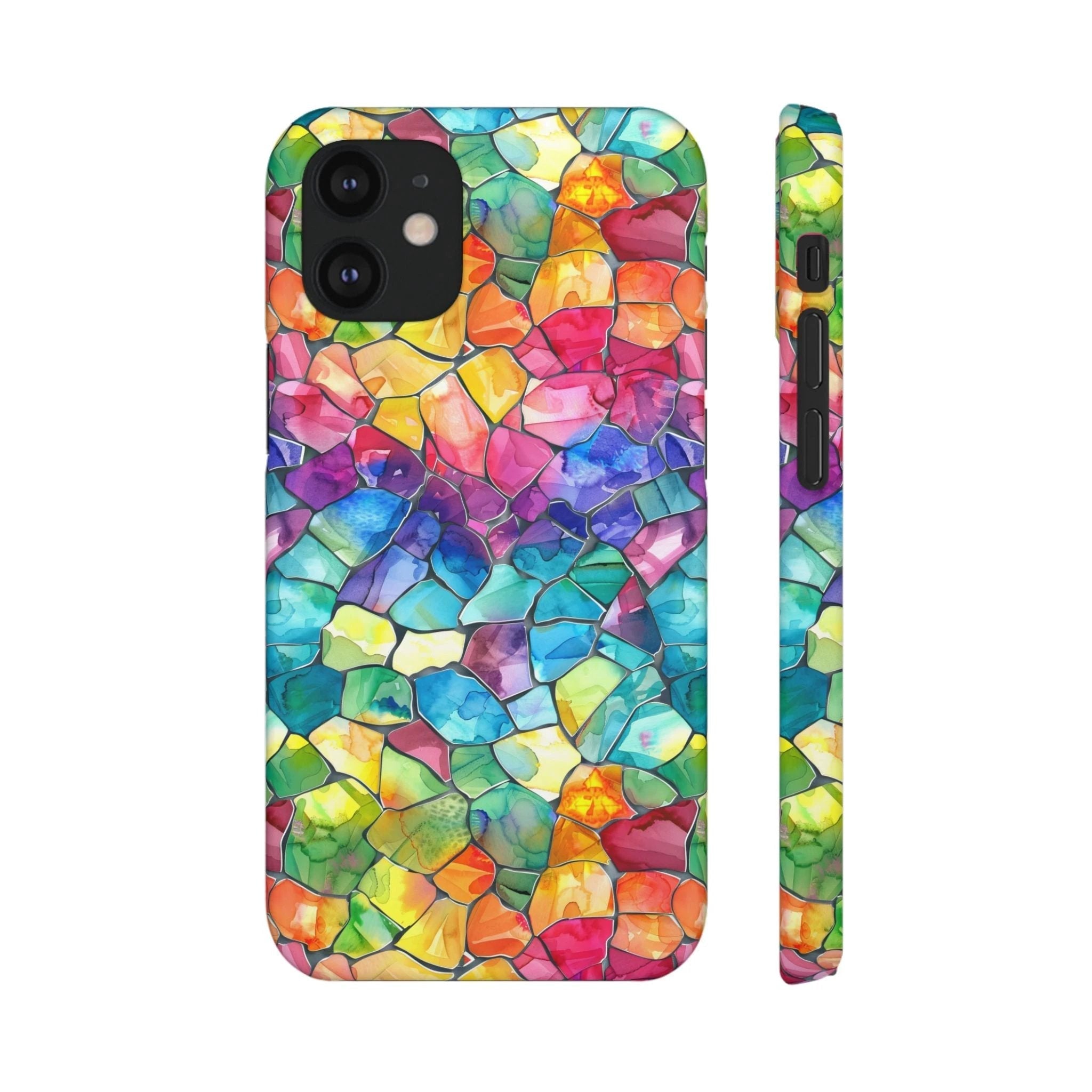 Bespattered Facade Rainbow Mosaic Snap Case by Bespattered Facade