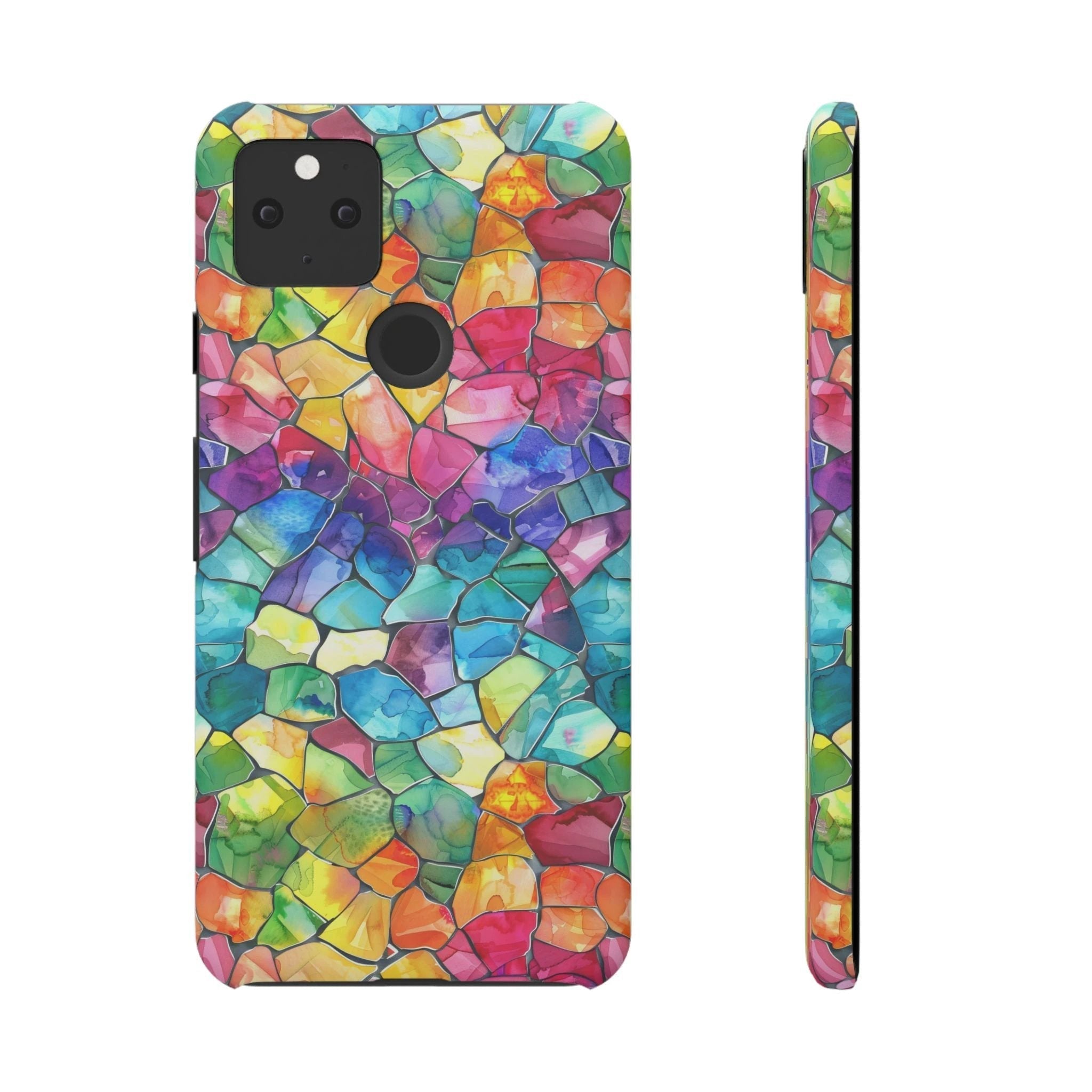 Bespattered Facade Rainbow Mosaic Snap Case by Bespattered Facade