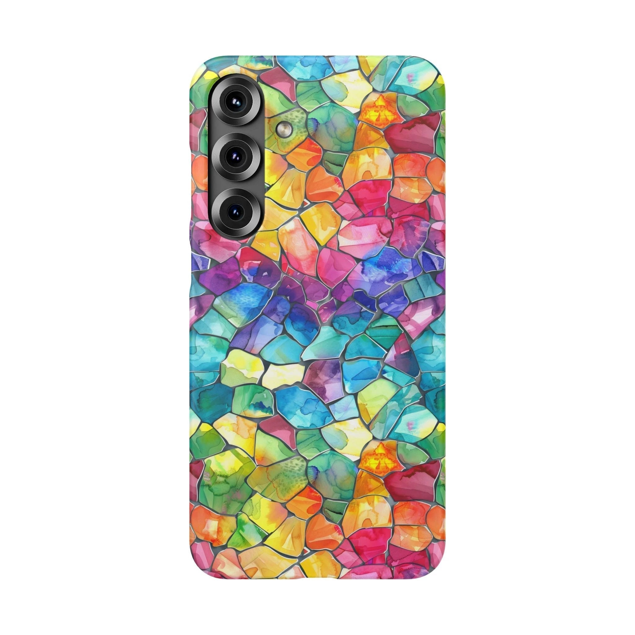 Bespattered Facade Rainbow Mosaic Snap Case by Bespattered Facade