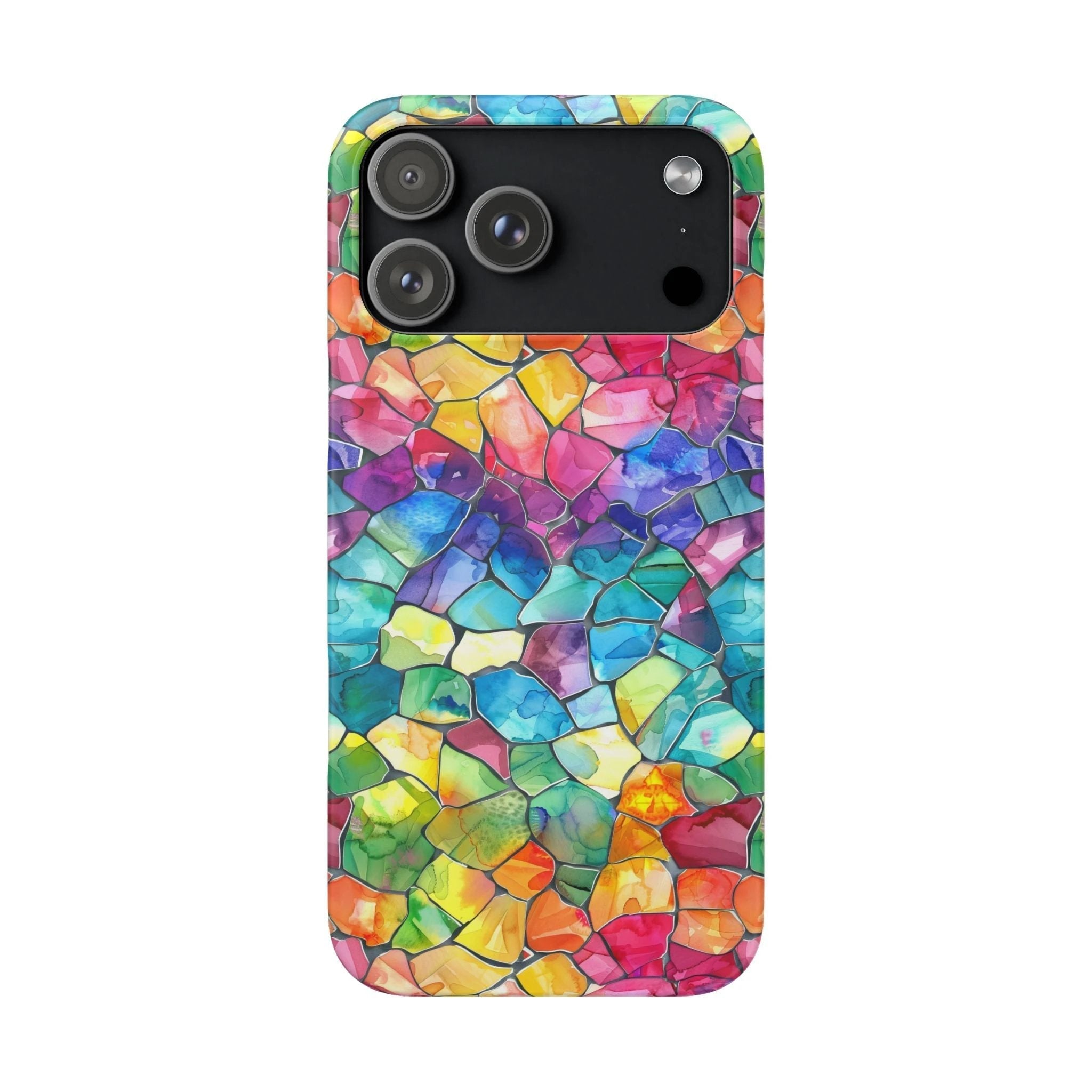 Bespattered Facade Rainbow Mosaic Snap Case by Bespattered Facade