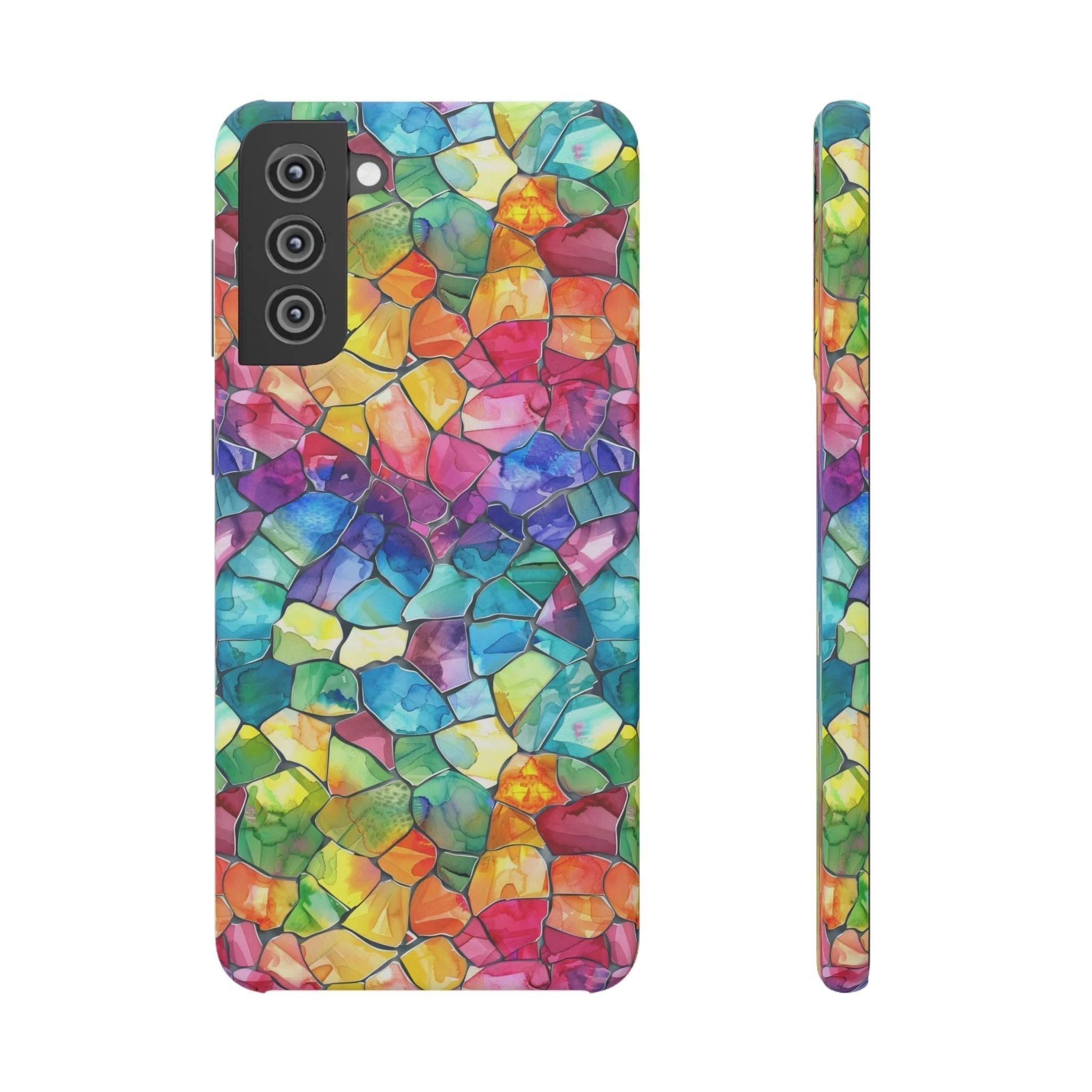 Bespattered Facade Rainbow Mosaic Snap Case by Bespattered Facade