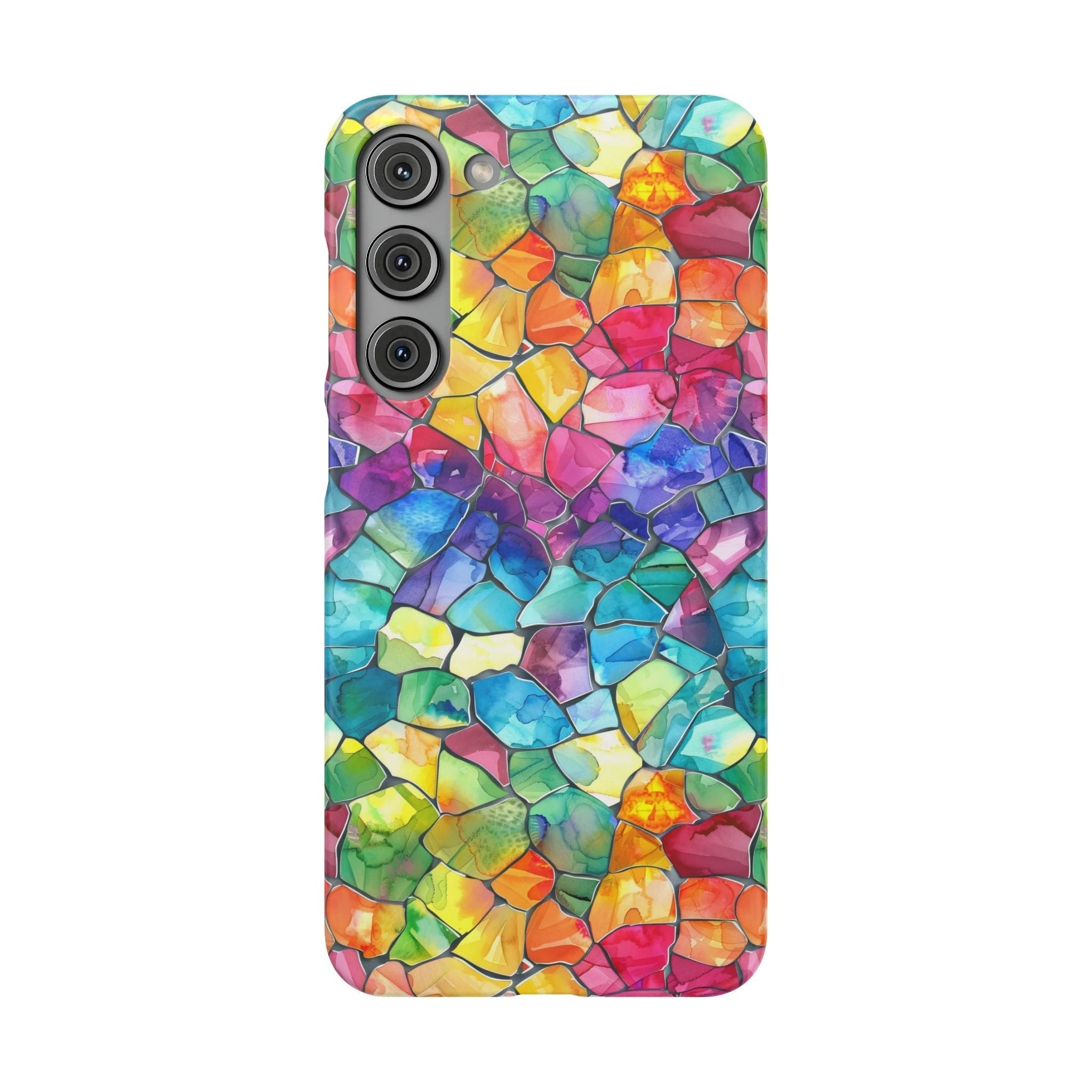 Bespattered Facade Rainbow Mosaic Snap Case by Bespattered Facade