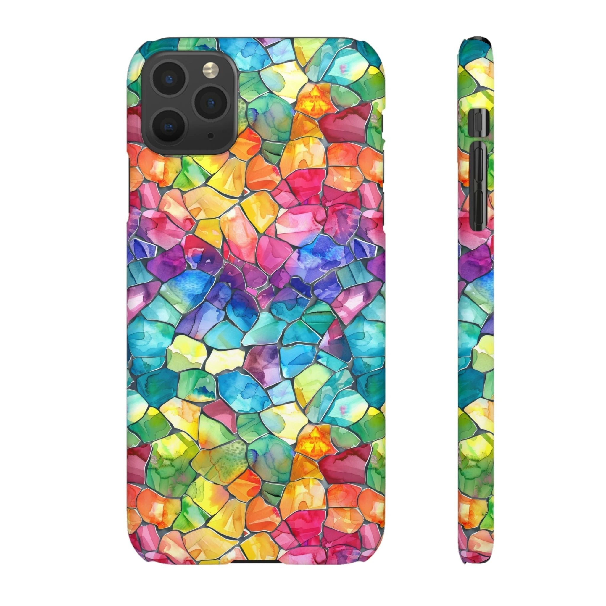 Bespattered Facade Rainbow Mosaic Snap Case by Bespattered Facade