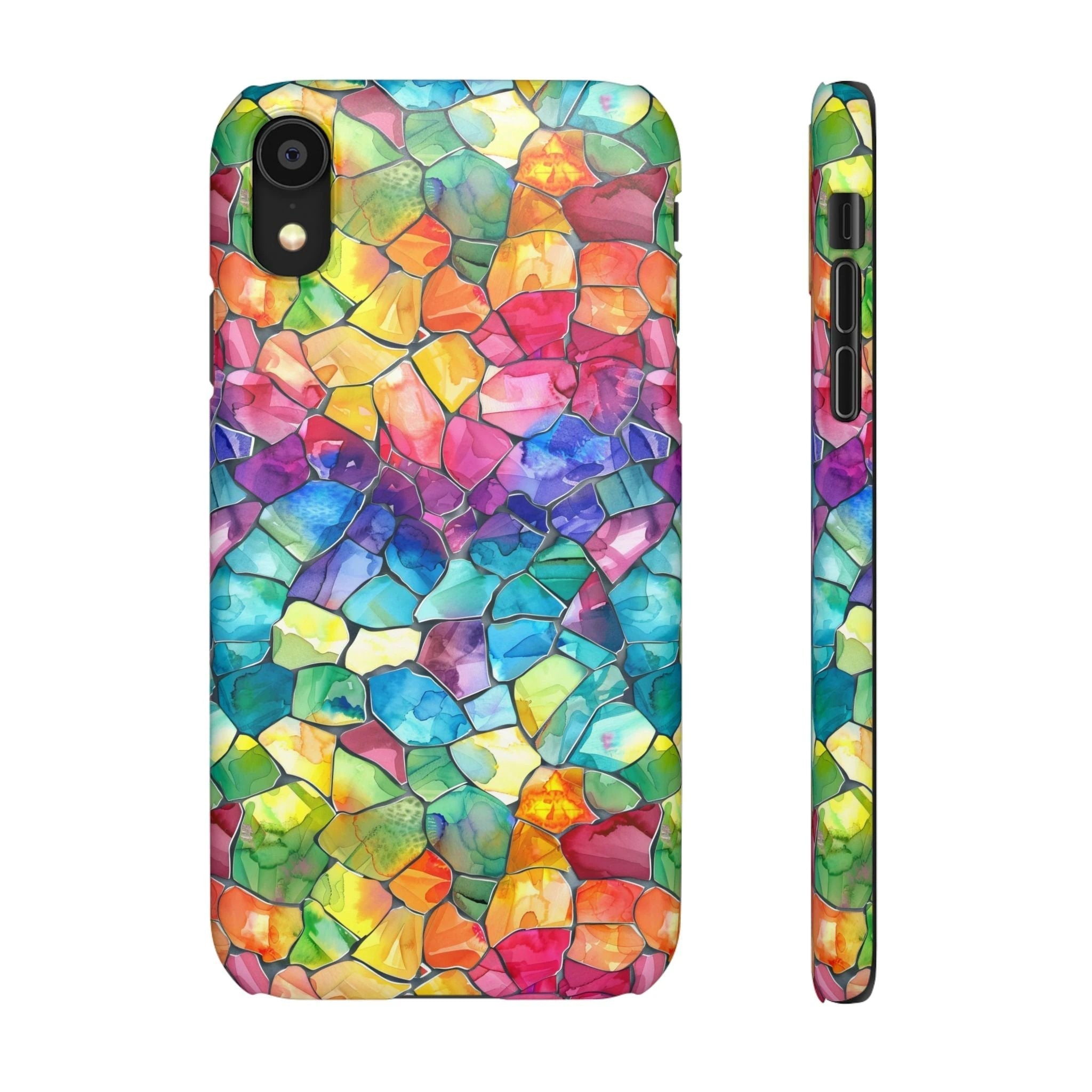 Bespattered Facade Rainbow Mosaic Snap Case by Bespattered Facade