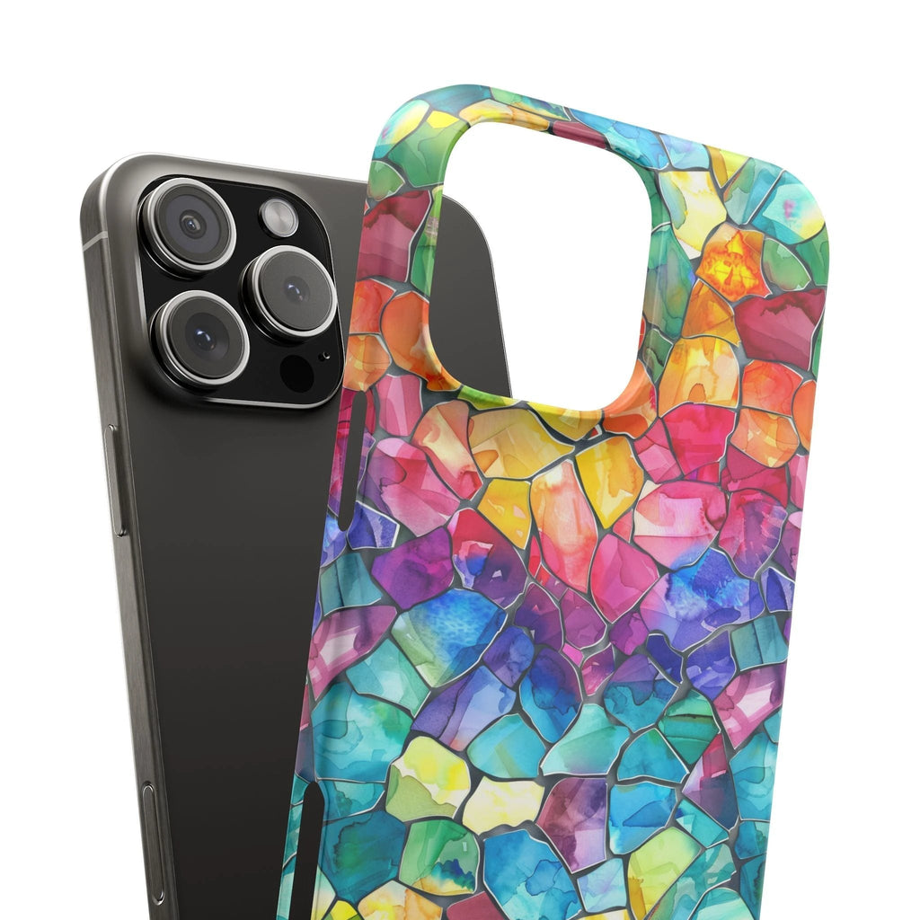 Bespattered Facade Rainbow Mosaic Snap Case by Bespattered Facade
