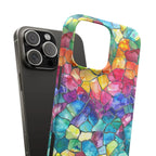 Bespattered Facade Rainbow Mosaic Snap Case by Bespattered Facade