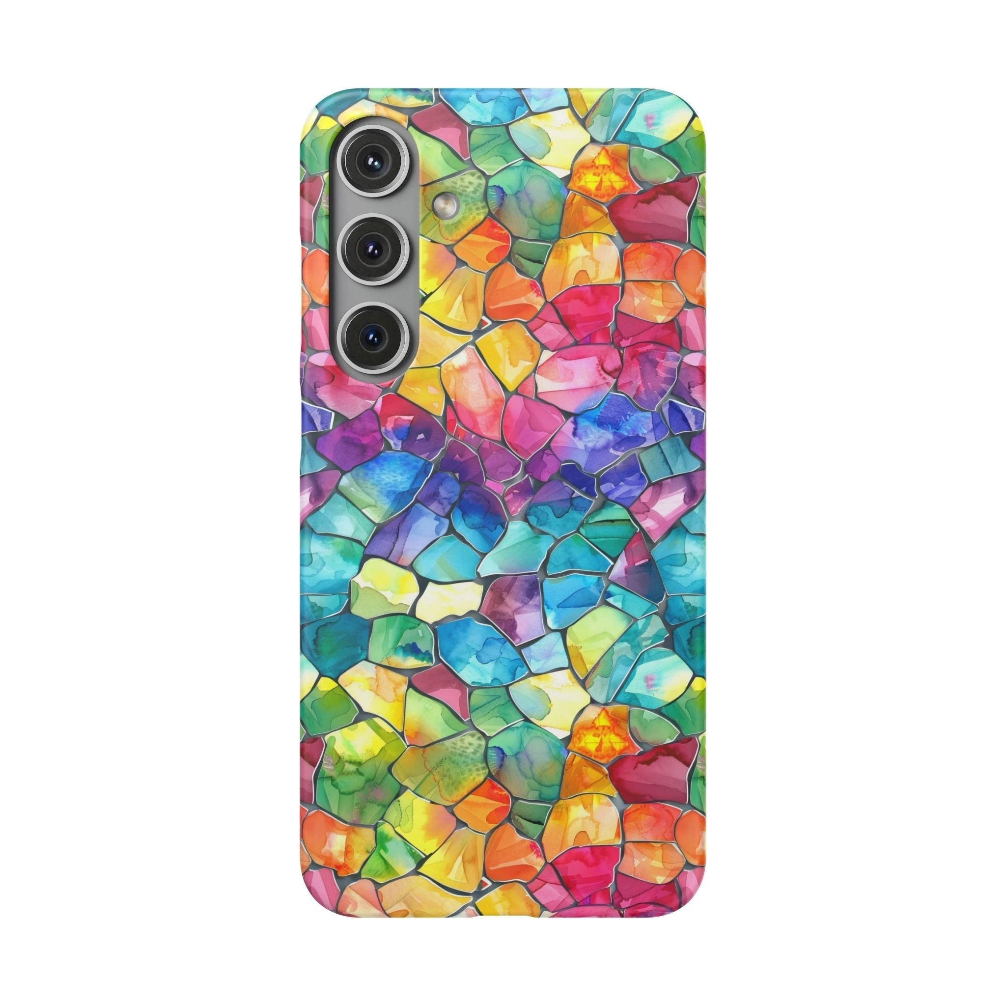 Bespattered Facade Rainbow Mosaic Snap Case by Bespattered Facade