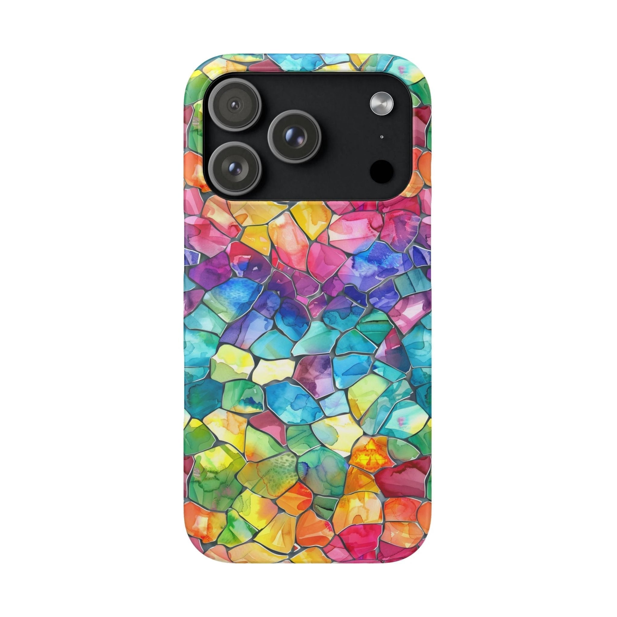 Bespattered Facade Rainbow Mosaic Snap Case by Bespattered Facade