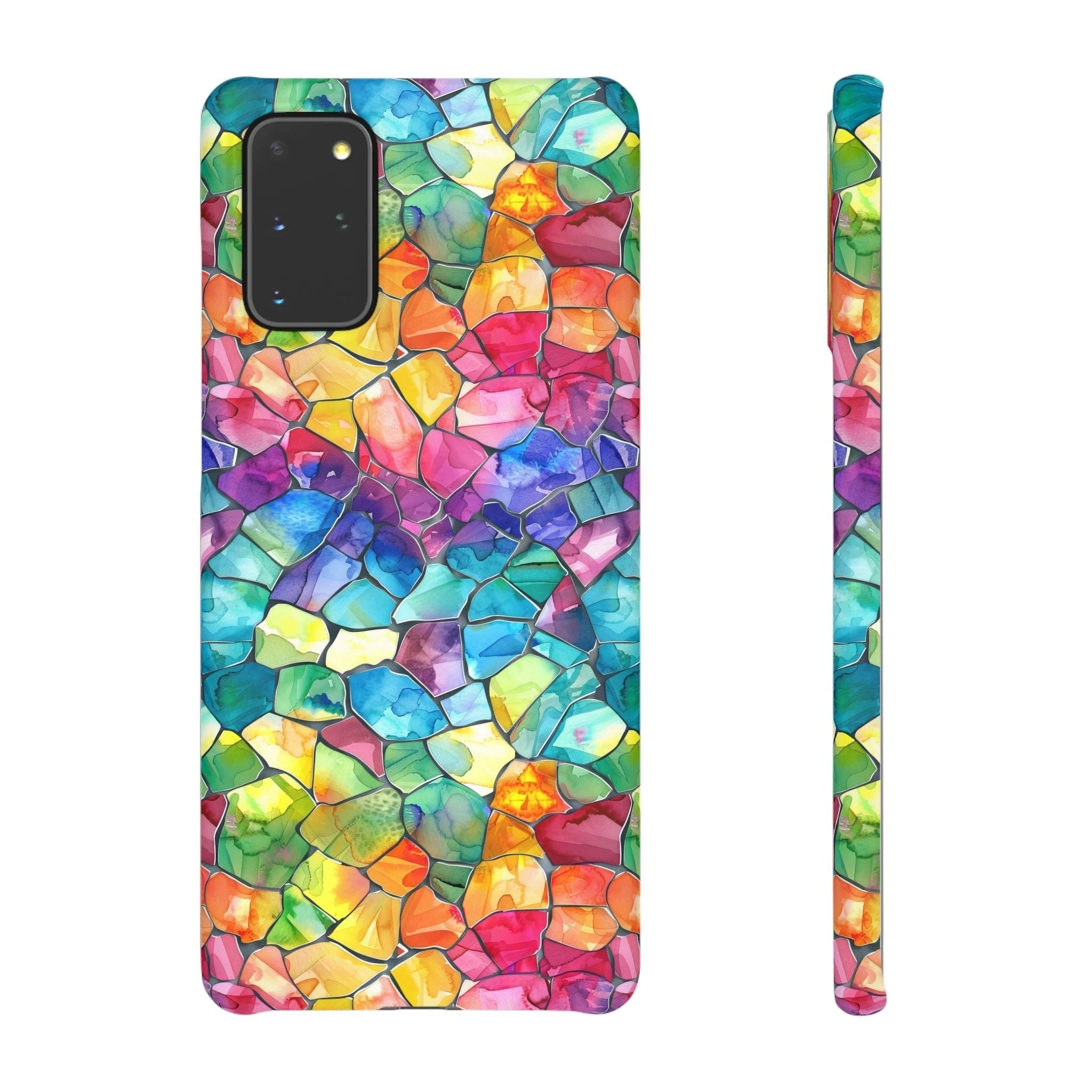 Bespattered Facade Rainbow Mosaic Snap Case by Bespattered Facade