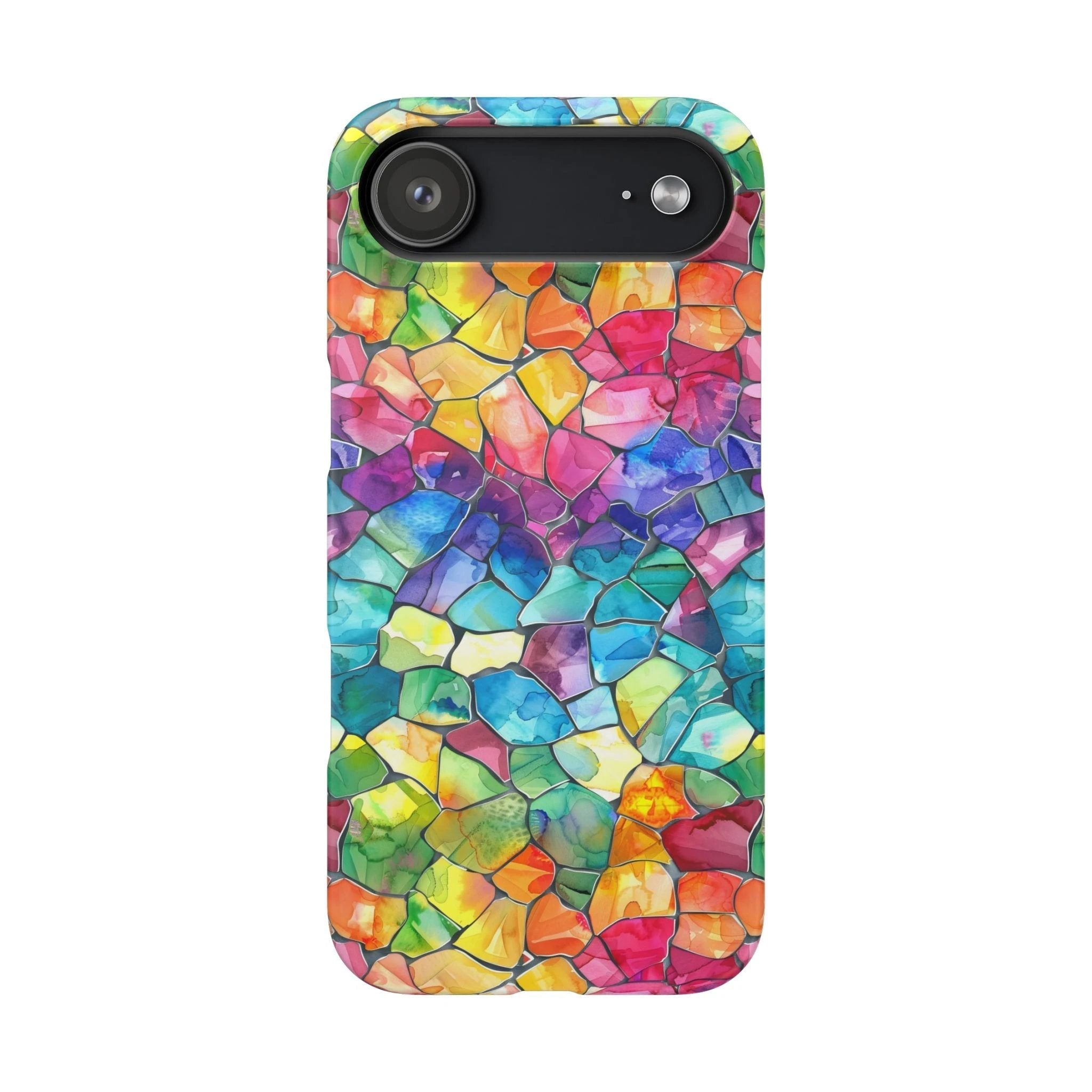 Bespattered Facade Rainbow Mosaic Snap Case by Bespattered Facade