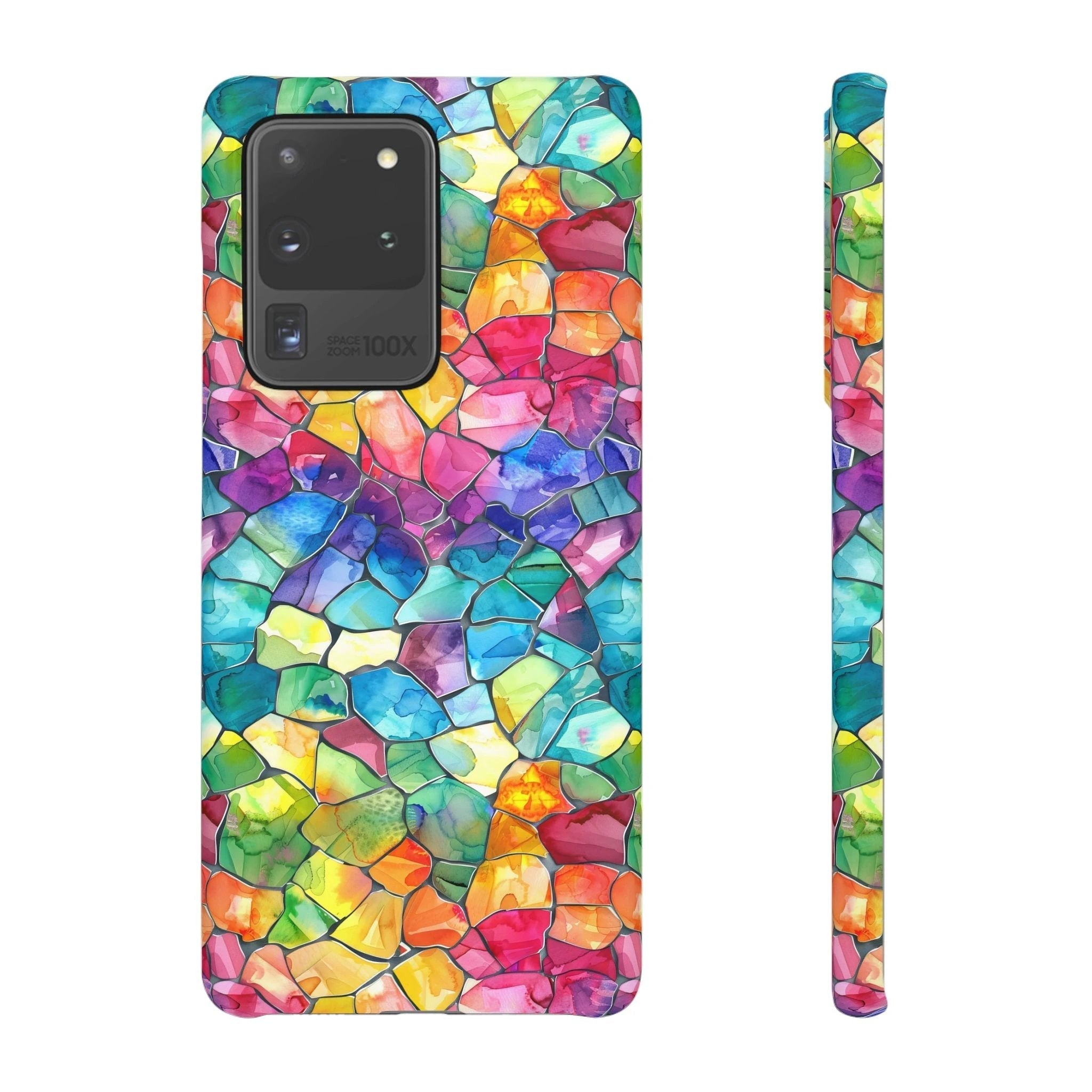 Bespattered Facade Rainbow Mosaic Snap Case by Bespattered Facade