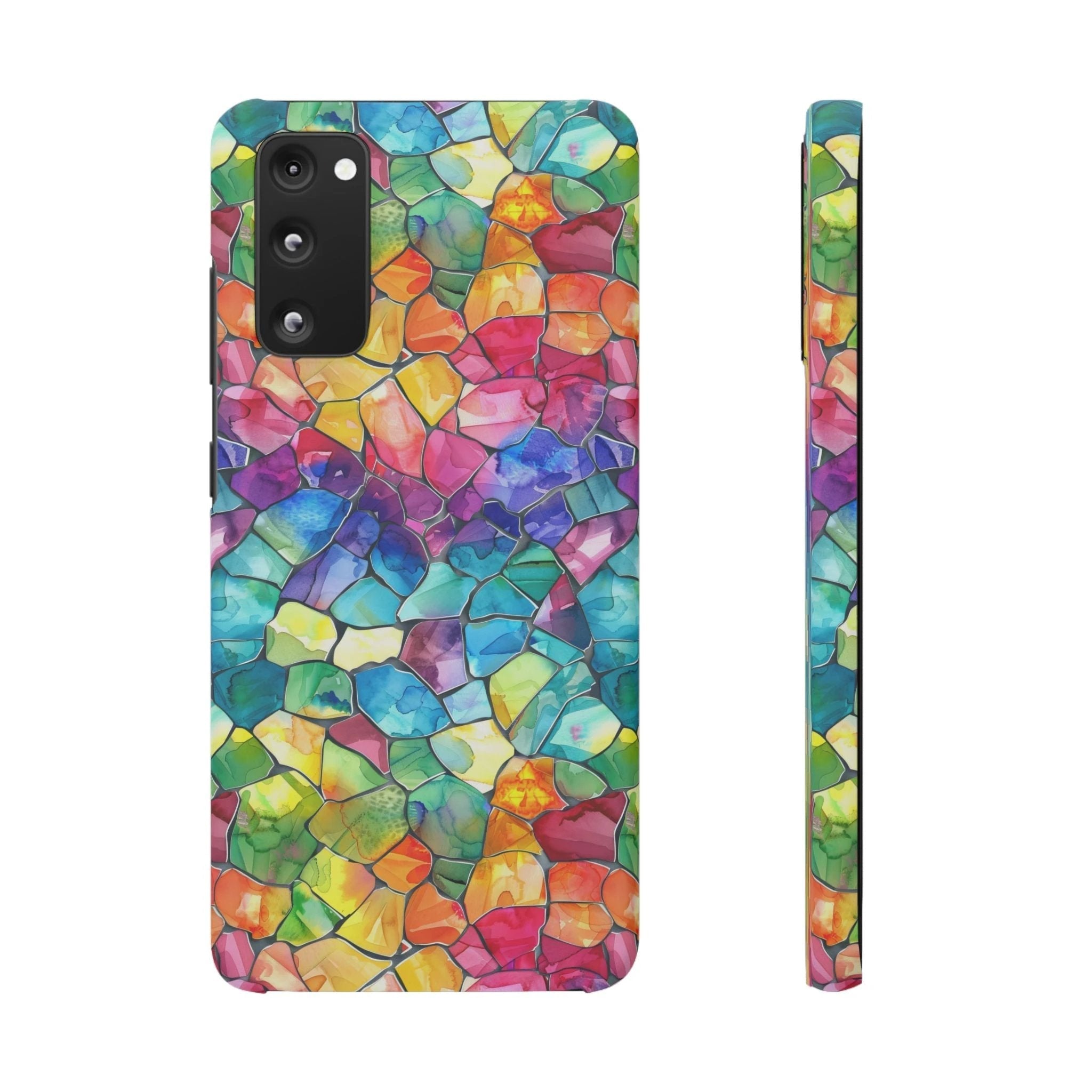 Bespattered Facade Rainbow Mosaic Snap Case by Bespattered Facade