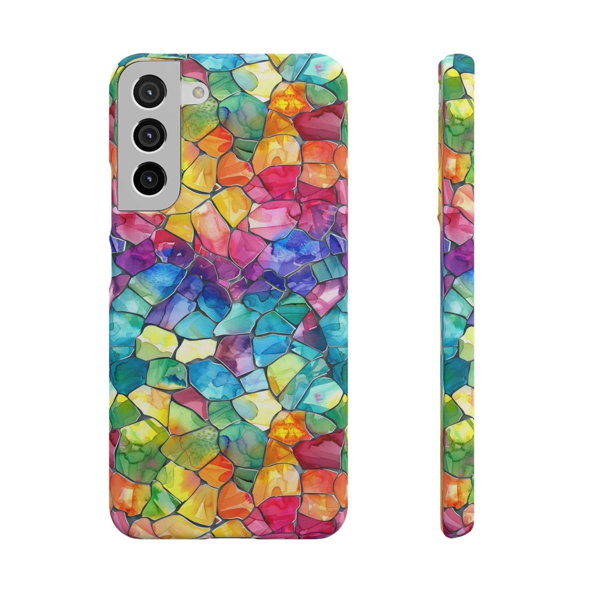 Bespattered Facade Rainbow Mosaic Snap Case by Bespattered Facade
