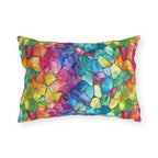 Bespattered Facade Rainbow Mosaic UV-Resistant Outdoor Pillows | 4 Sizes by Bespattered Facade