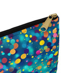 Bespattered Facade Rainbow Party Dots Accessory Pouch | 2 Sizes by Bespattered Facade