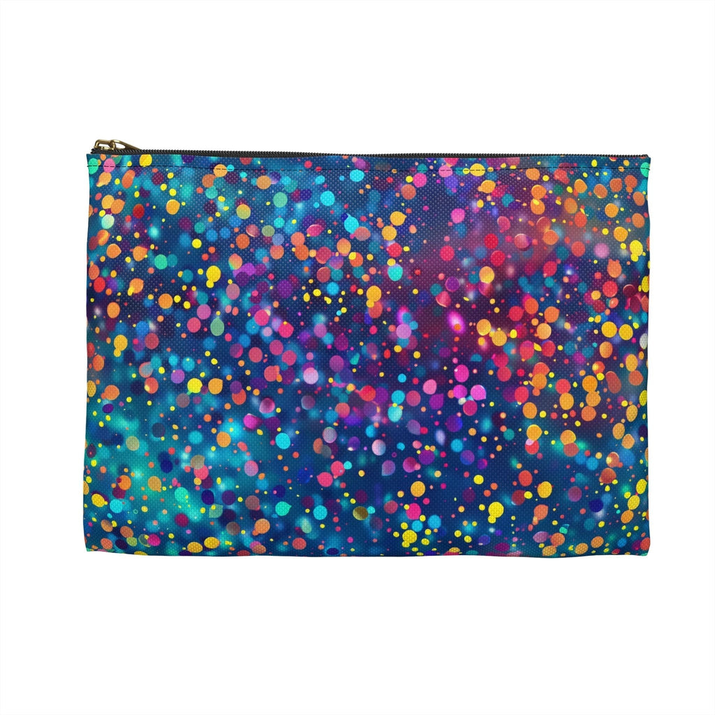 Bespattered Facade Rainbow Party Dots Accessory Pouch | 2 Sizes by Bespattered Facade