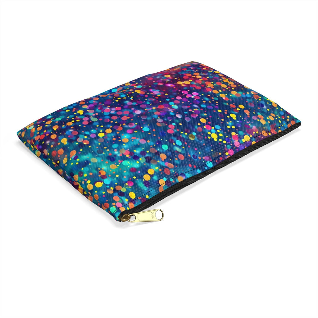 Bespattered Facade Rainbow Party Dots Accessory Pouch | 2 Sizes by Bespattered Facade