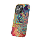 Bespattered Facade Rainbow Rings Abstract Art MagSafe Tough Case by Bespattered Facade