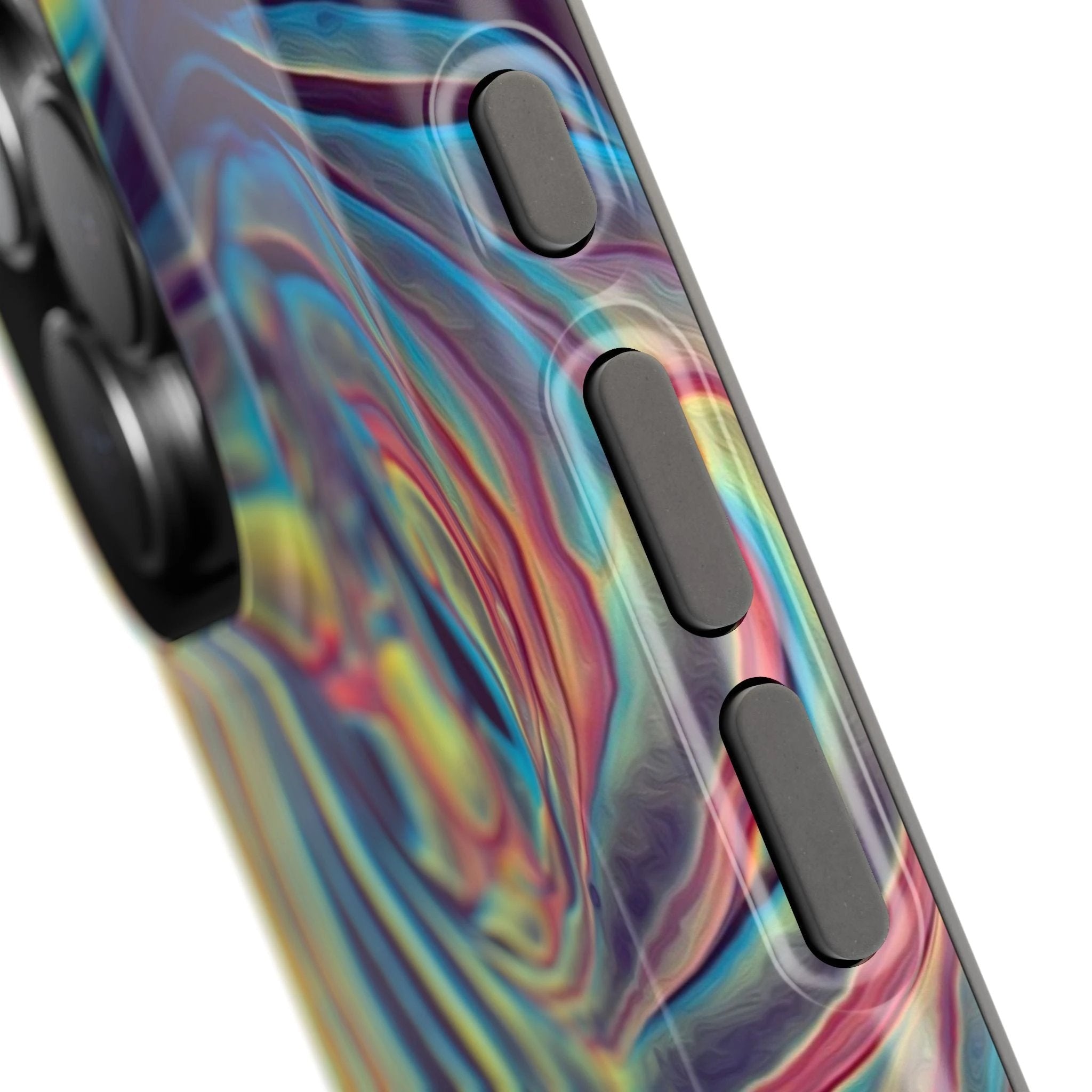 Bespattered Facade Rainbow Rings Abstract Art MagSafe Tough Case by Bespattered Facade