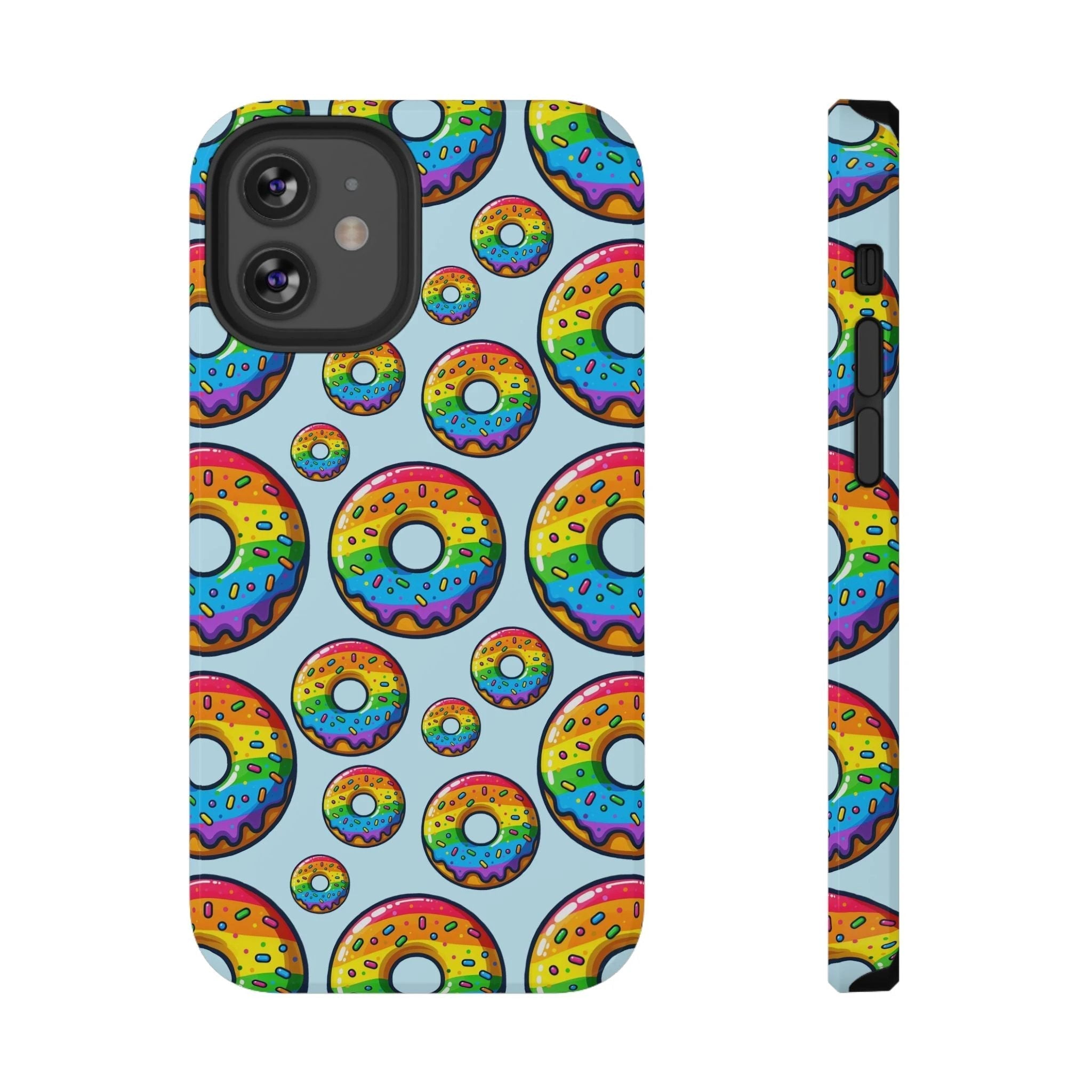 Bespattered Facade Rainbow Sprinkle Donut Impact-Resistant Case by Bespattered Facade