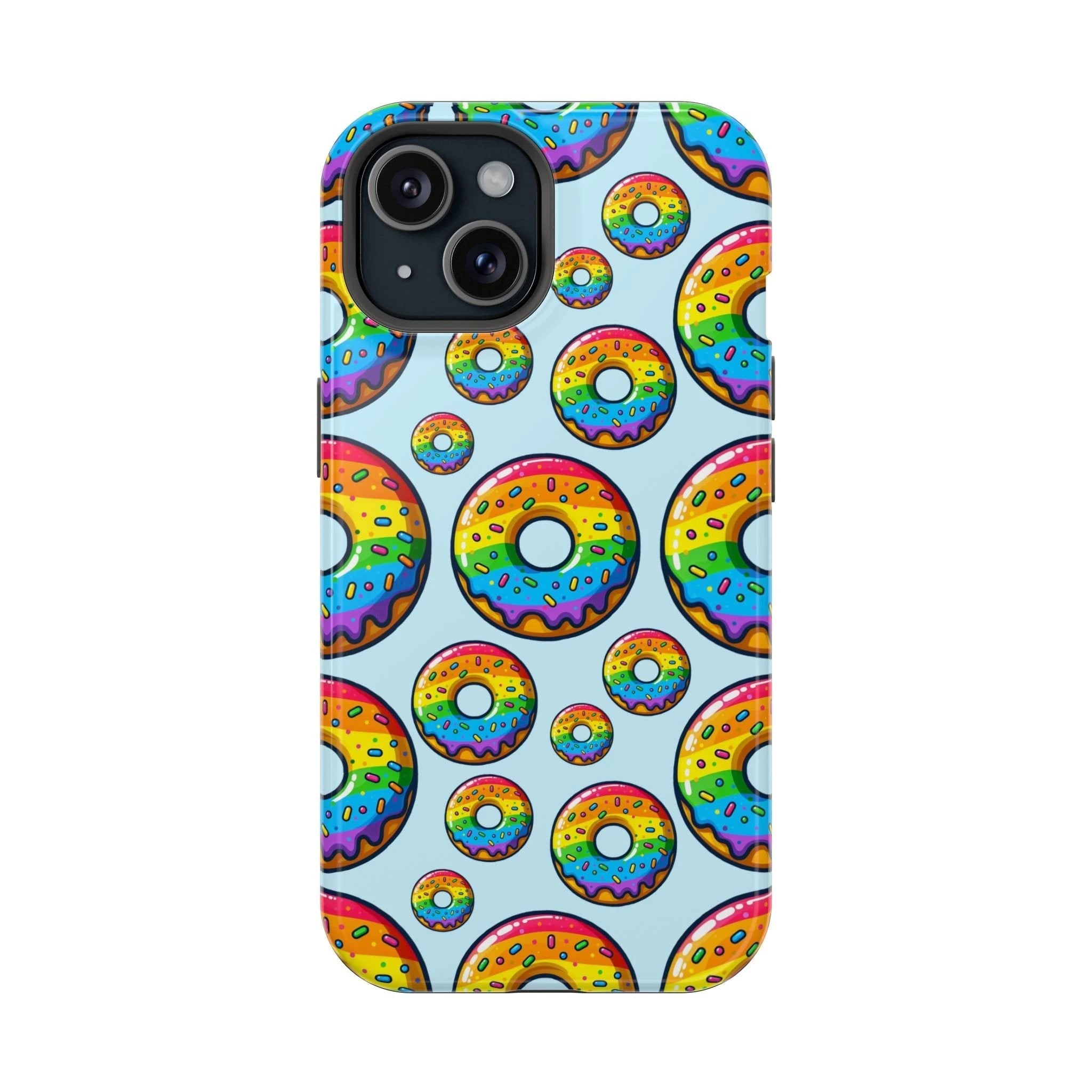 Bespattered Facade Rainbow Sprinkle Donut Impact-Resistant Case by Bespattered Facade