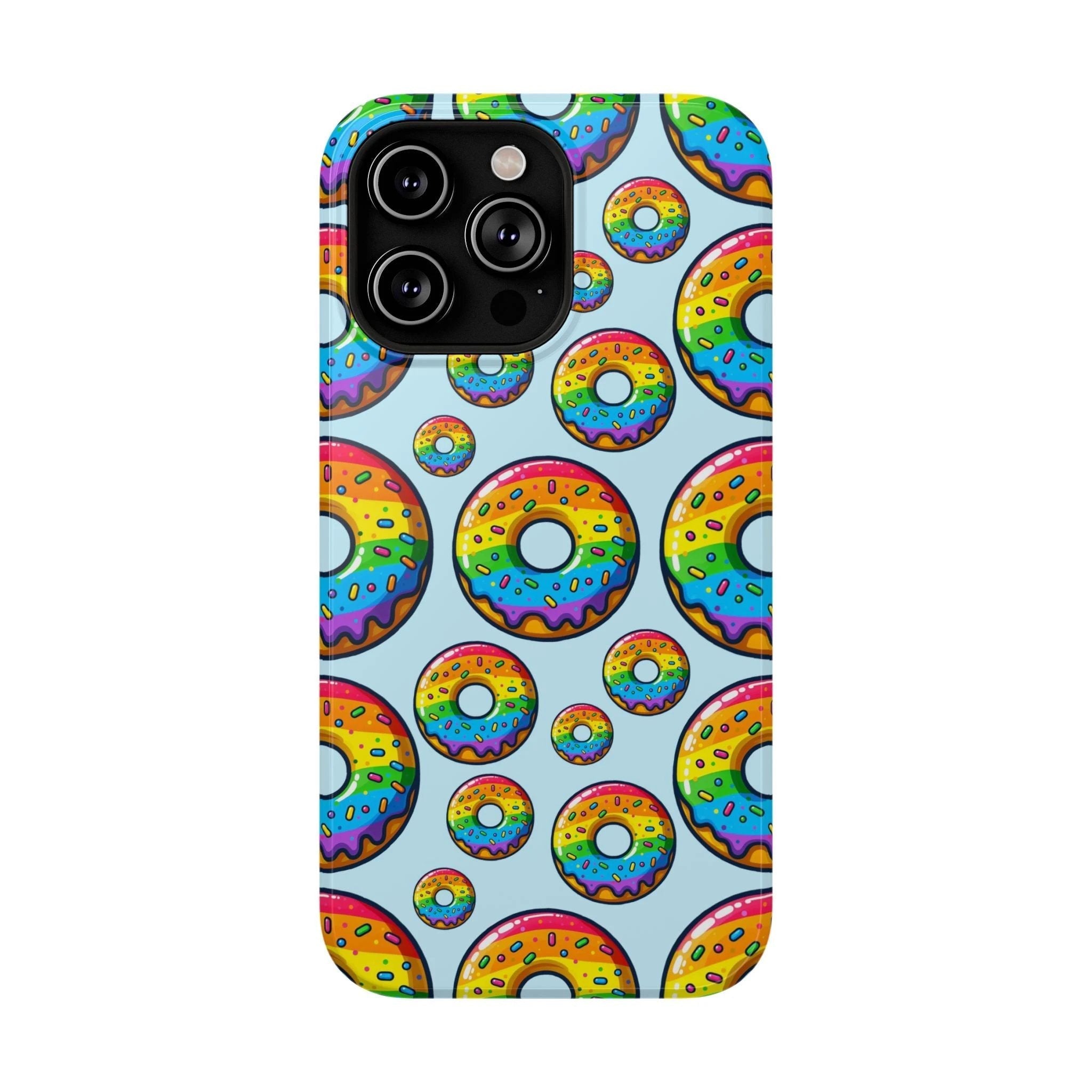 Bespattered Facade Rainbow Sprinkle Donut Impact-Resistant Case by Bespattered Facade