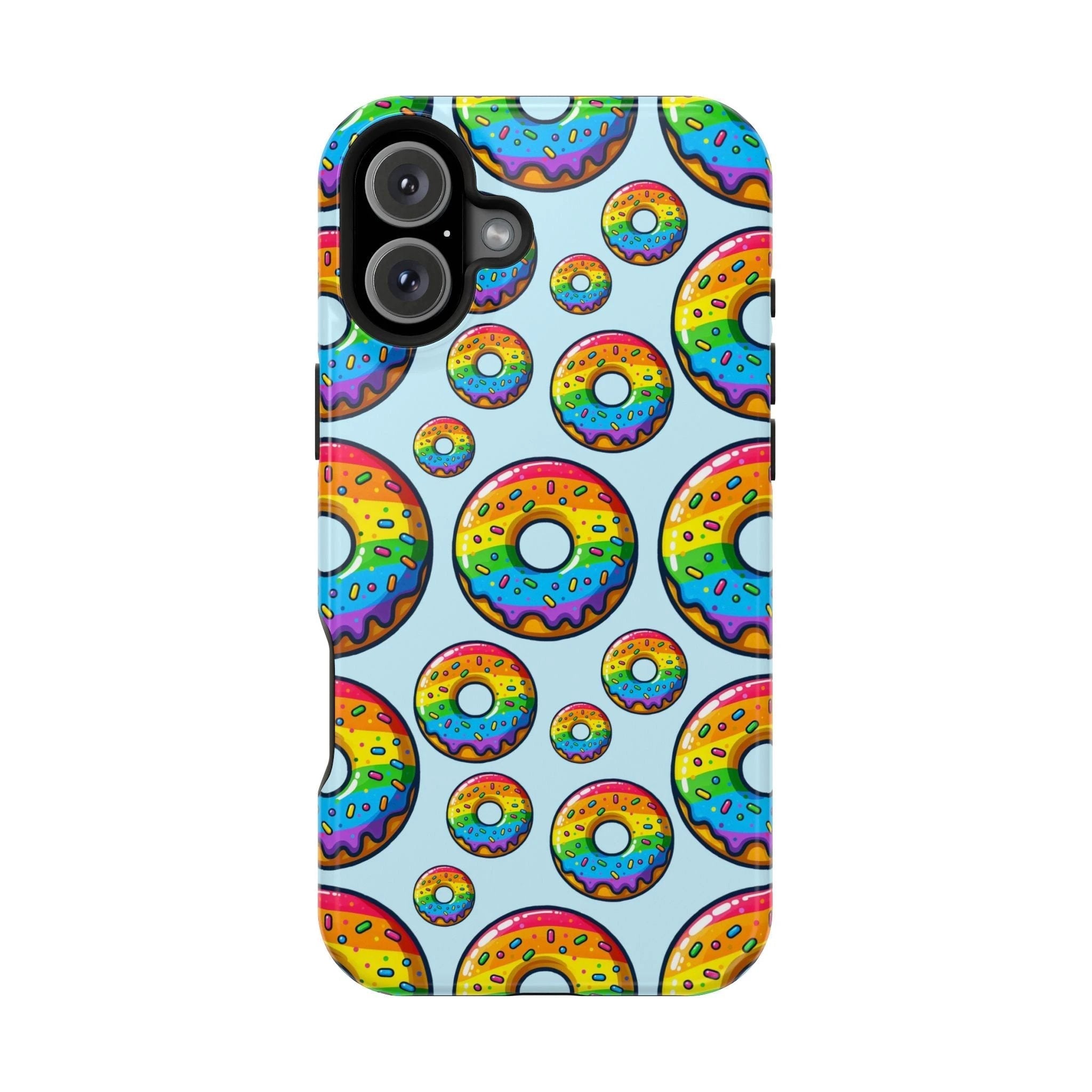 Bespattered Facade Rainbow Sprinkle Donut Impact-Resistant Case by Bespattered Facade