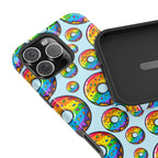 Bespattered Facade Rainbow Sprinkle Donut Impact-Resistant Case by Bespattered Facade